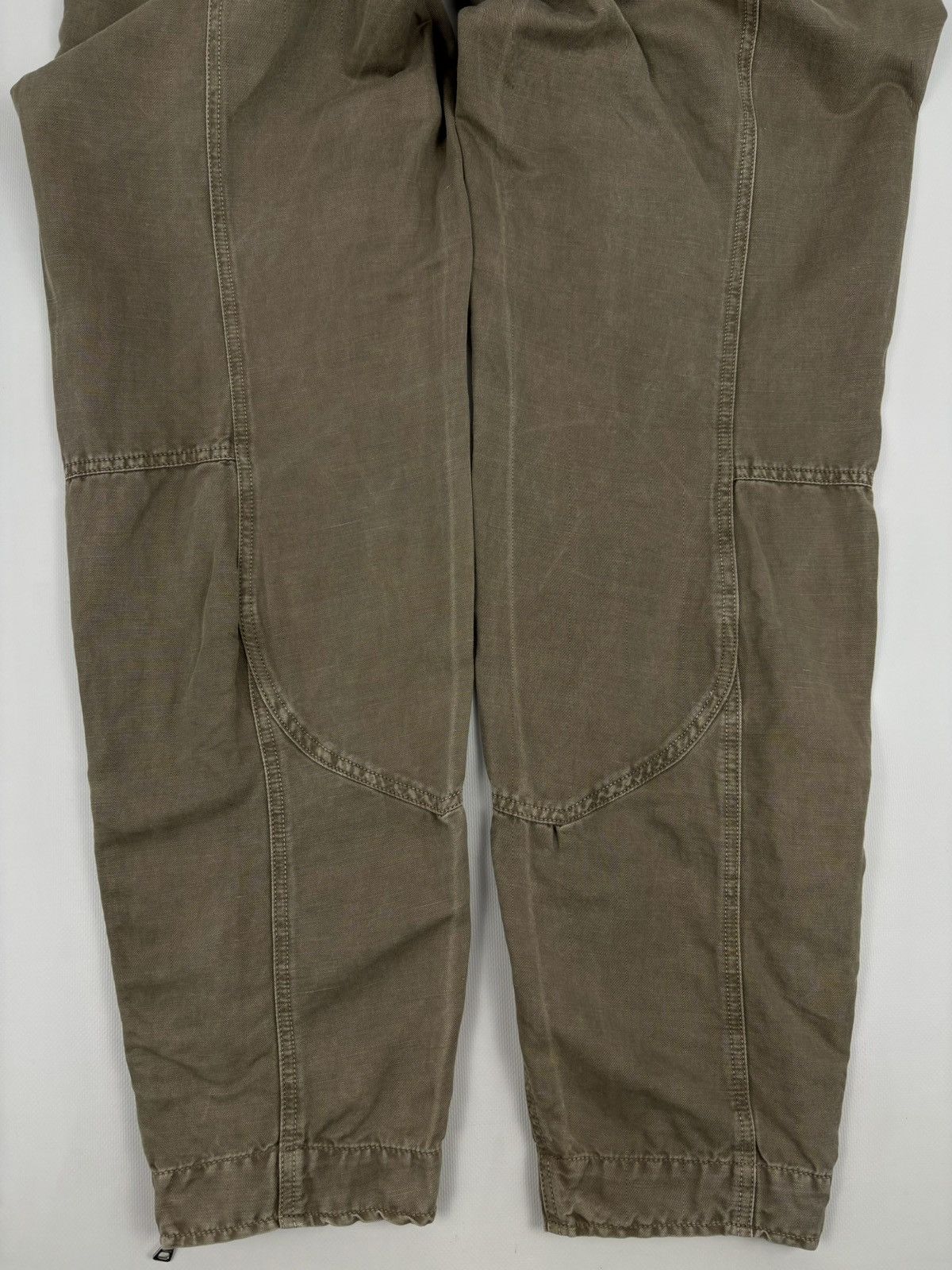 Prada Archive Linen-Cotton Garment Dyed Pants Cargo Zip Trousers Size US 33 - 17 Thumbnail
