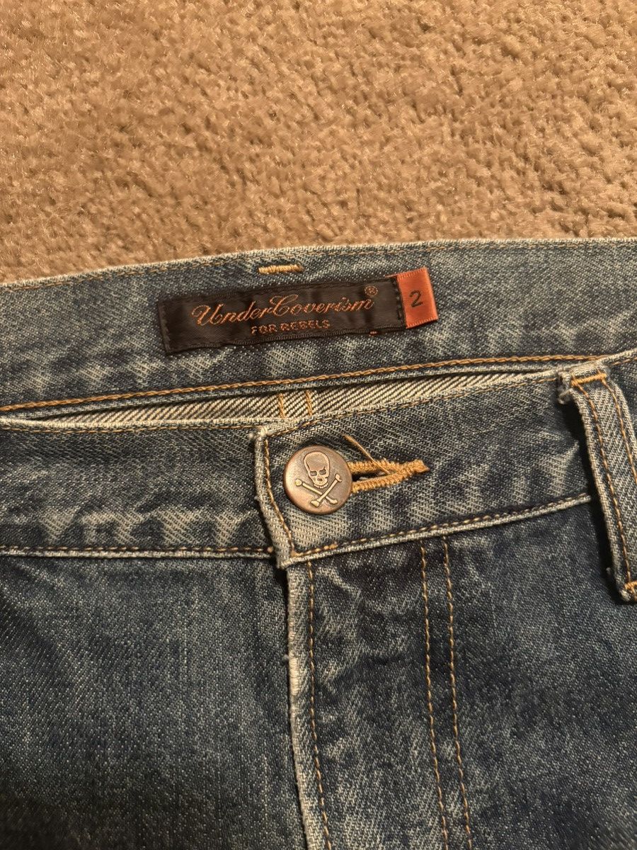 Undercover AW05 Undercover “Arts & Crafts” Skull Denim Size US 31 - 4 Thumbnail