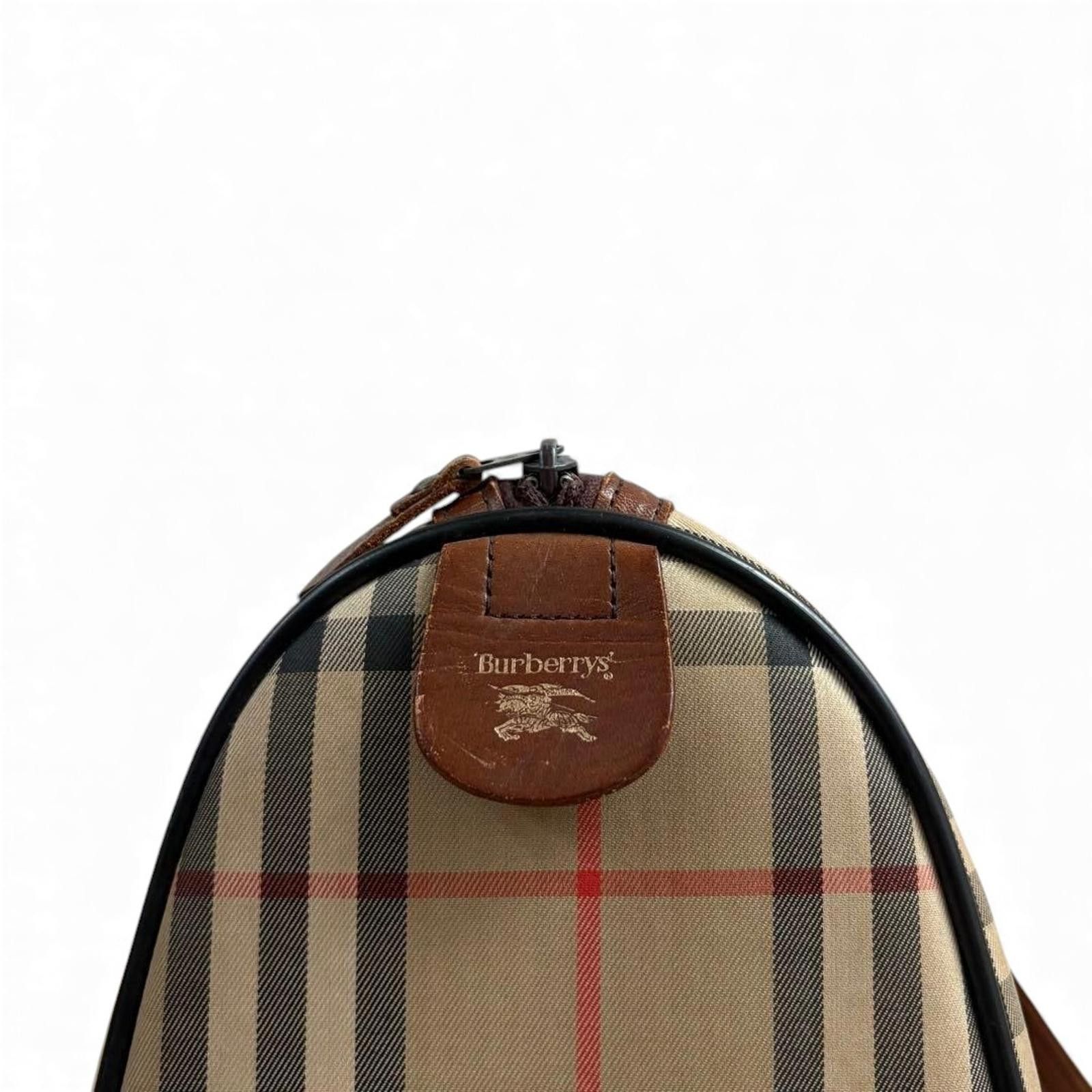 Burberry Burberry - Vintage Checkered Handbag Leather Handles Size ONE SIZE - 9 Thumbnail