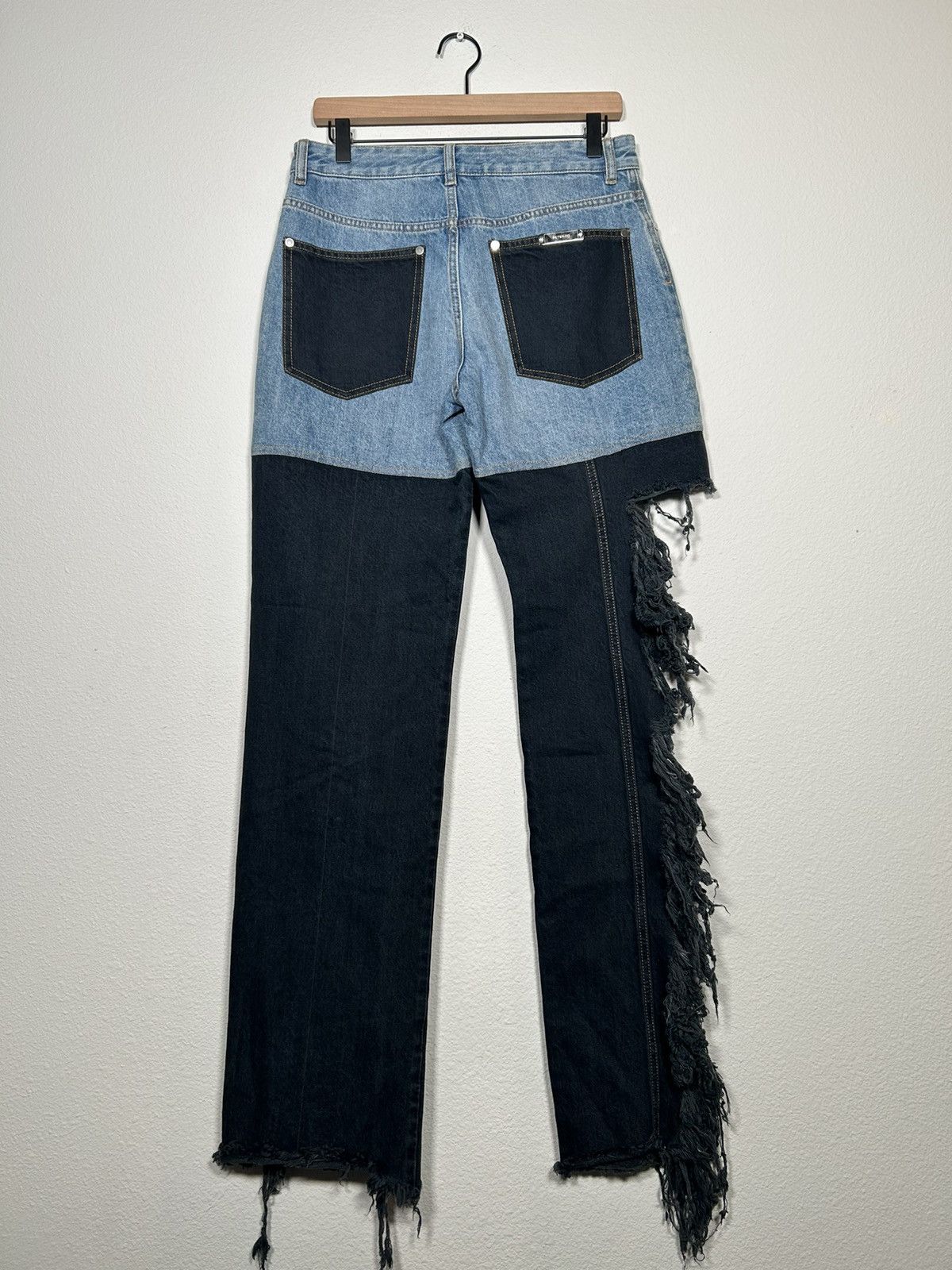 Peter Do SS21 Distressed Combo Jeans Size US 30 / EU 46 - 3 Thumbnail