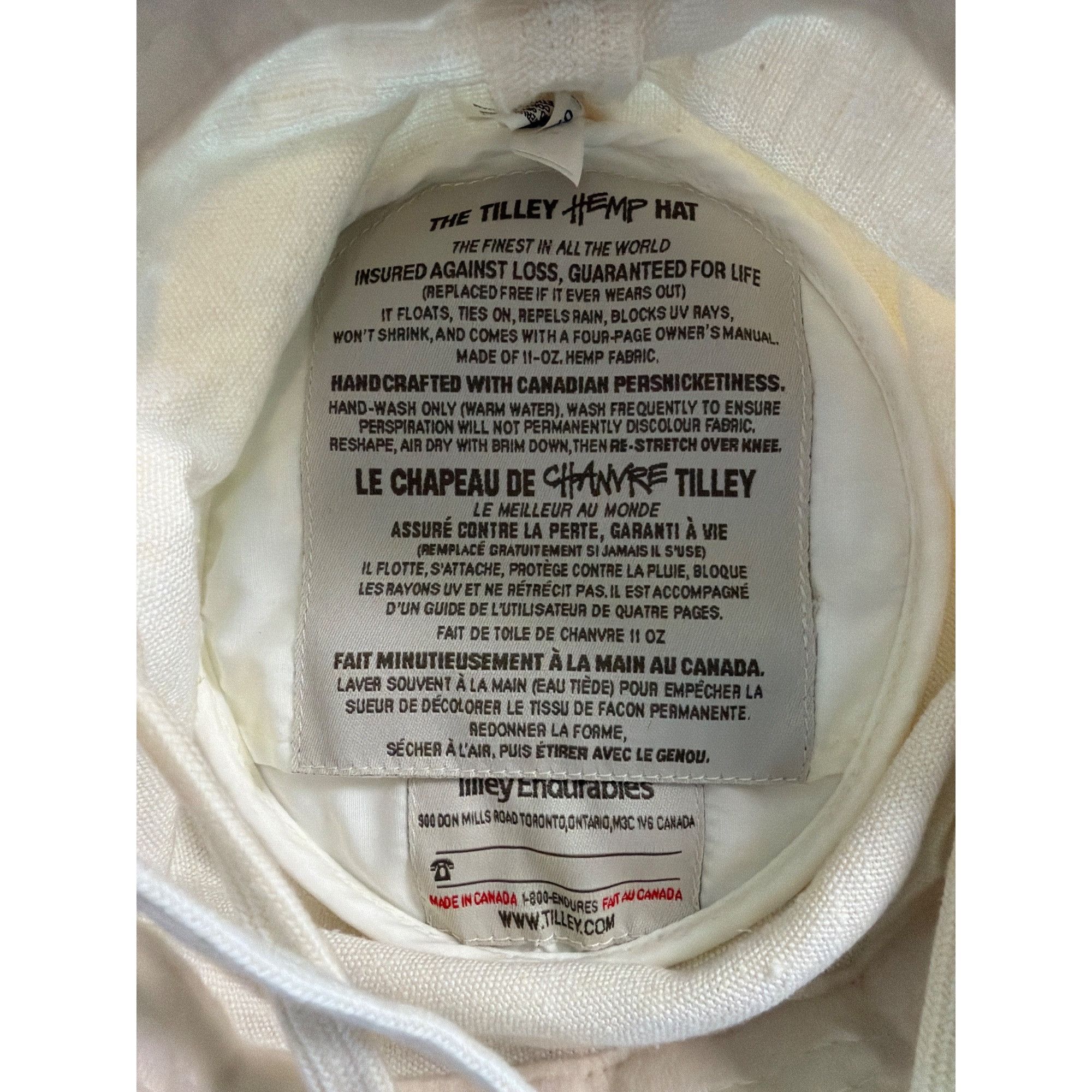 Tilley Tilley TH9 Women's Hemp Hat Natural Small MSRP$99 Size ONE SIZE - 7 Thumbnail