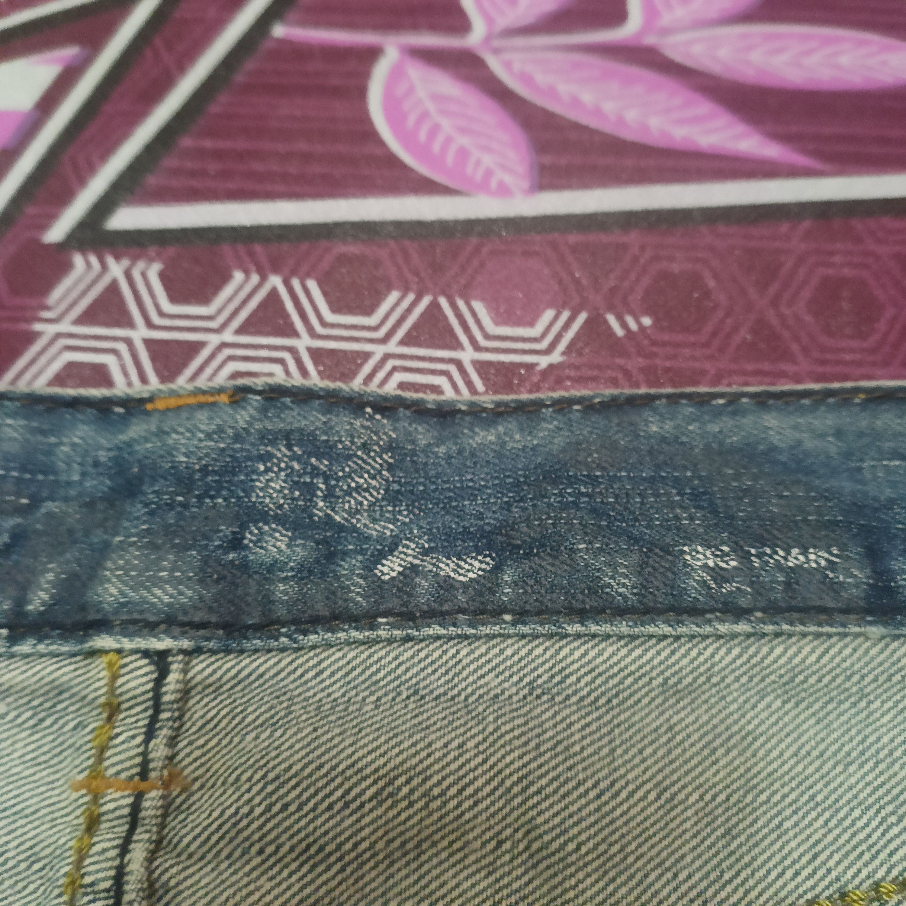 Who Decides War Big train Patchwork Distressed Jeans Painted Splash Design Size US 32 / EU 48 - 7 Thumbnail