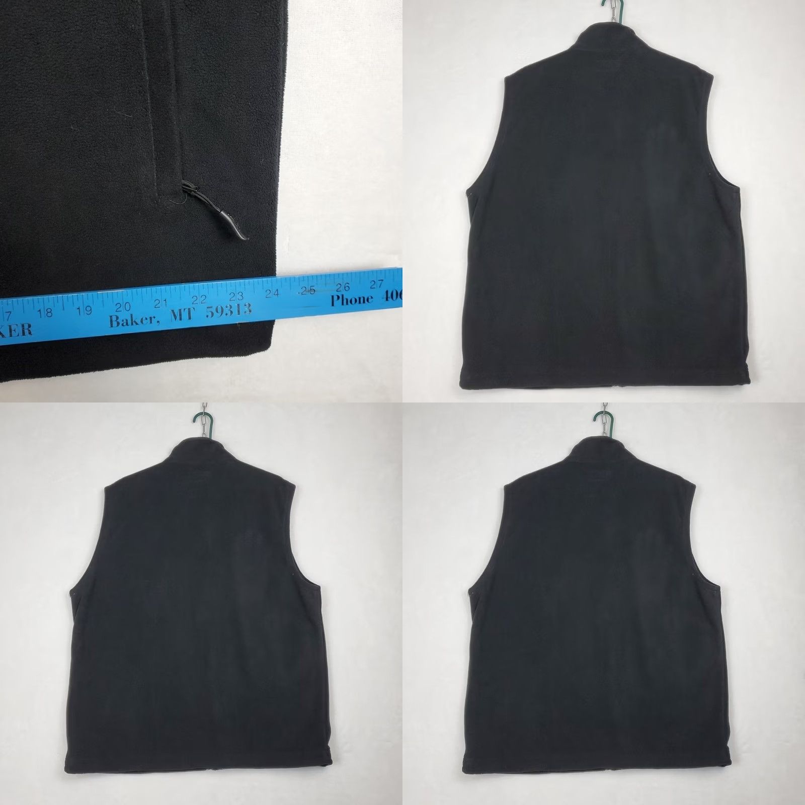 Vintage Midway USA Black Full Zip Vest Fleece Hunting Shooting Men's XL Zip Pockets Size US XL / EU 56 / 4 - 8 Thumbnail