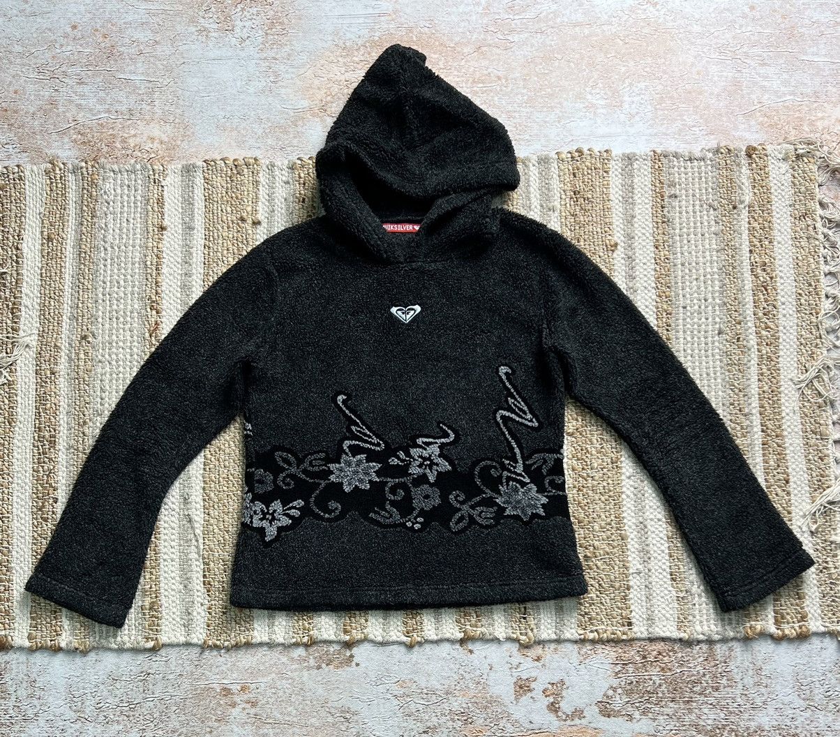 Quiksilver × Vintage Quiksilver vintage fleece floral surf hoodie Size S / US 4 / IT 40 - 1 Thumbnail