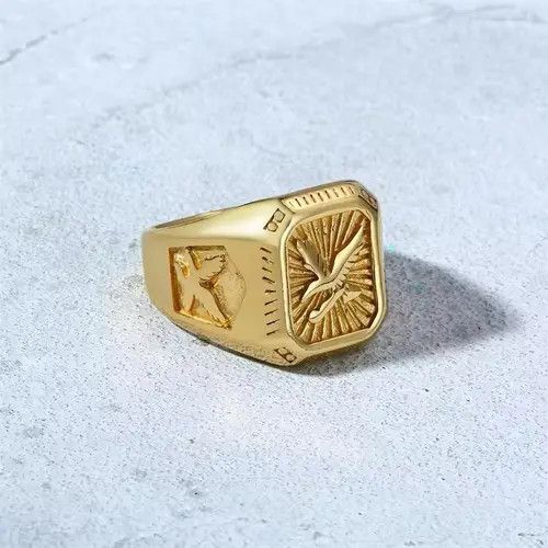 Jewelry Matsumaru x Kubo Bald Eagle Signet Ring ( size 8-12 ) Size ONE SIZE - 4 Thumbnail