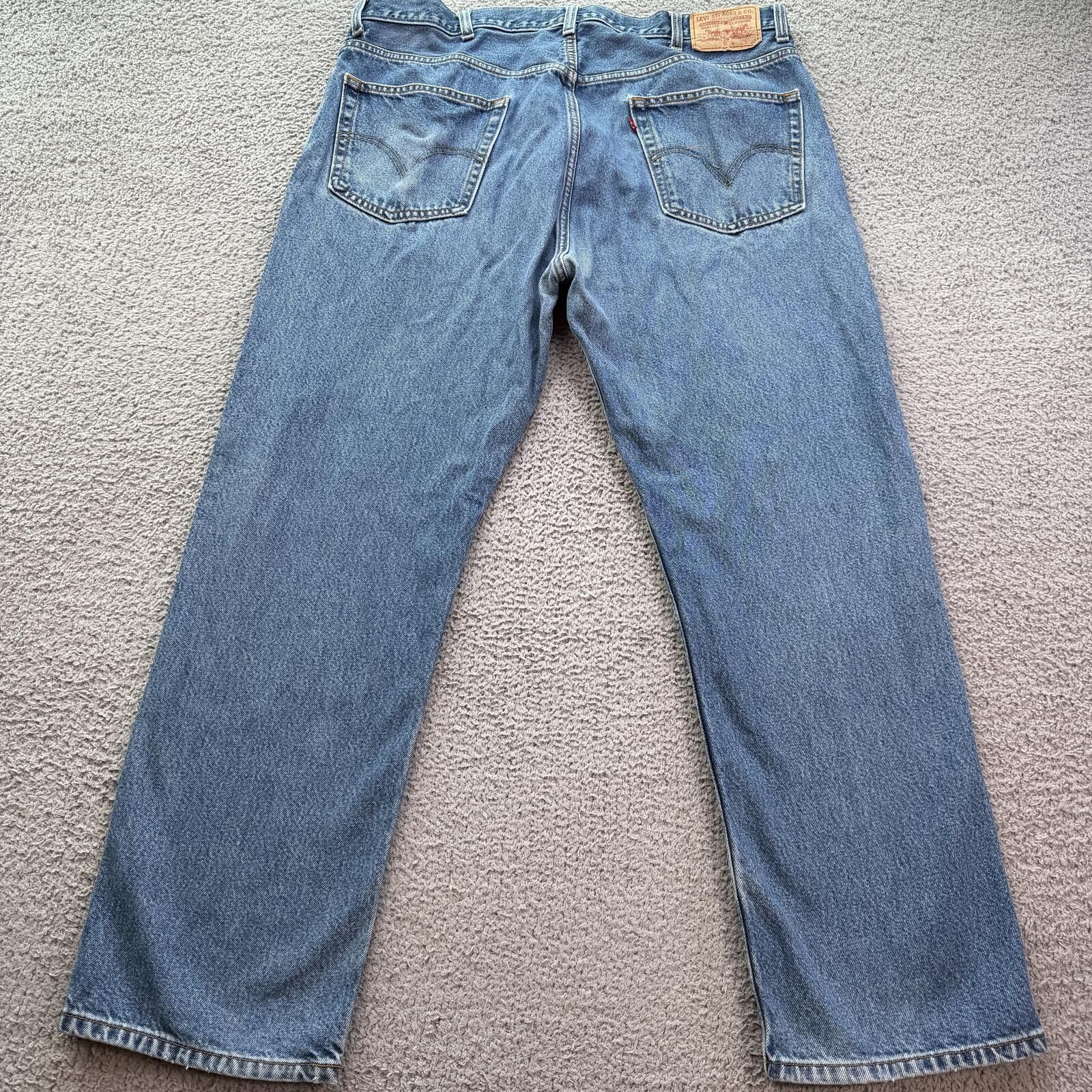 Levi's Vintage Levi’s 505 Baggy Denim Jeans Y2K Regular Fit 42x30 Size US 42 / EU 58 - 2 Thumbnail