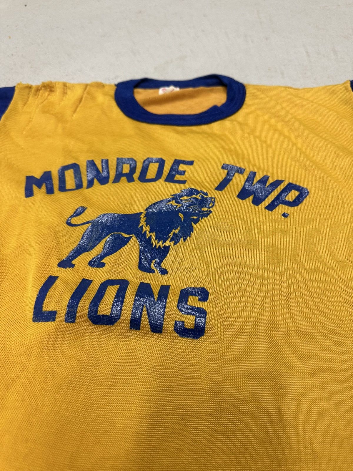 Vintage Monroe Township Ringer Tee Size US M / EU 48-50 / 2 - 2 Thumbnail