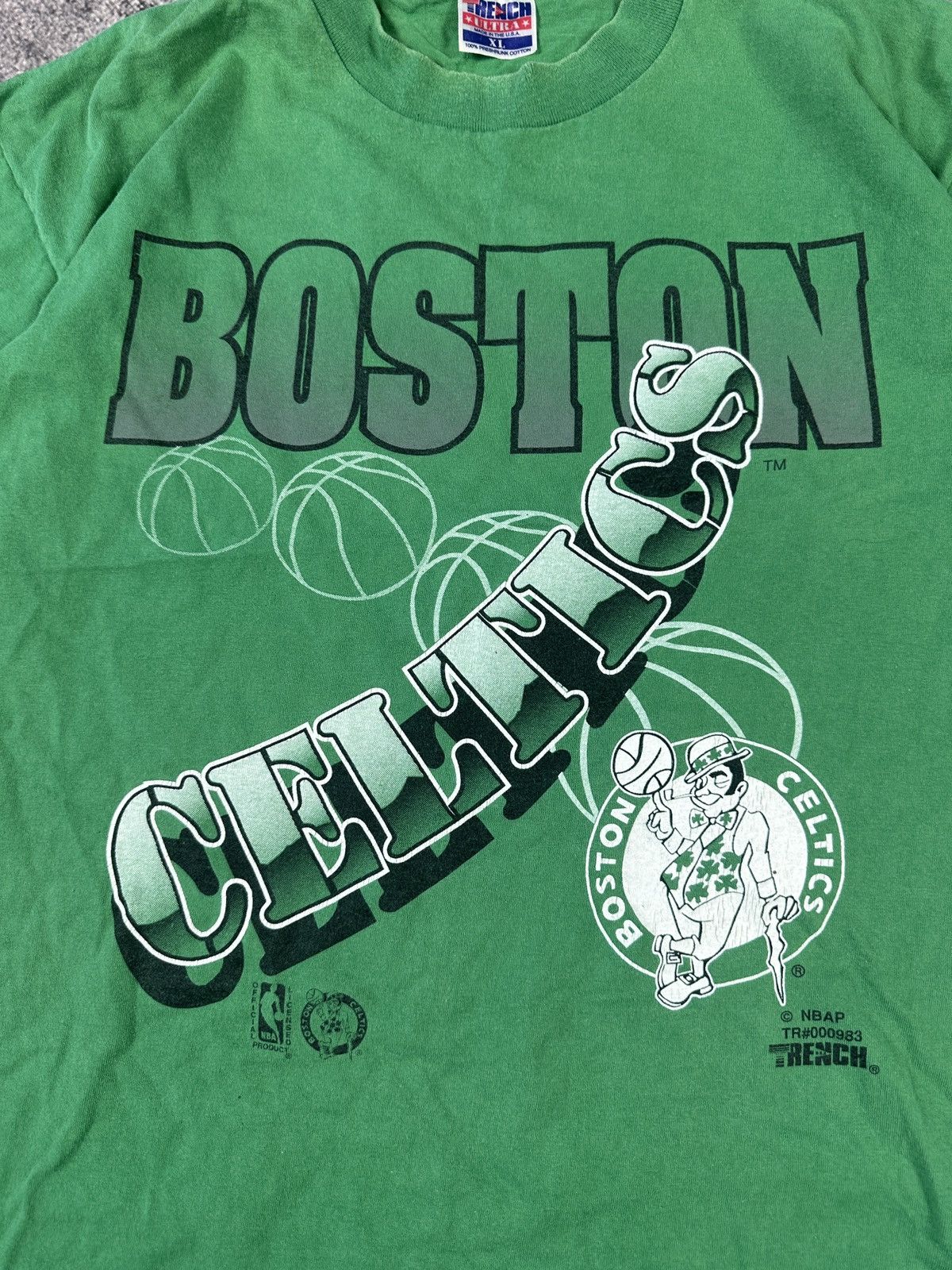 Vintage Vinateg NBA Boston Celtics Logo T-shirt Stretwear Rare USA Size US XL / EU 56 / 4 - 2 Thumbnail