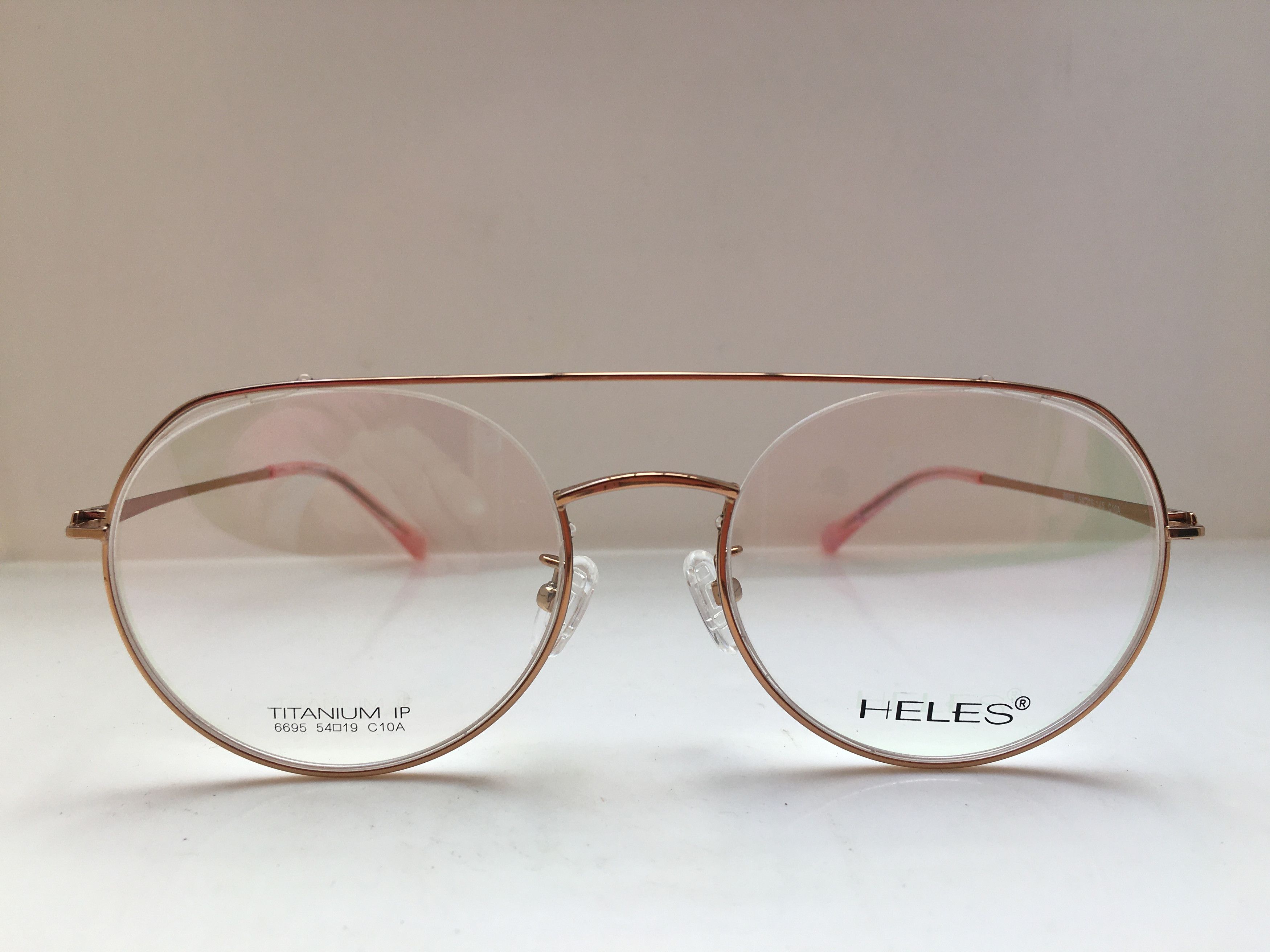 Other Heles Mod Diva Gold Titanium Round Eyeglasses Frame Size ONE SIZE - 1 Thumbnail