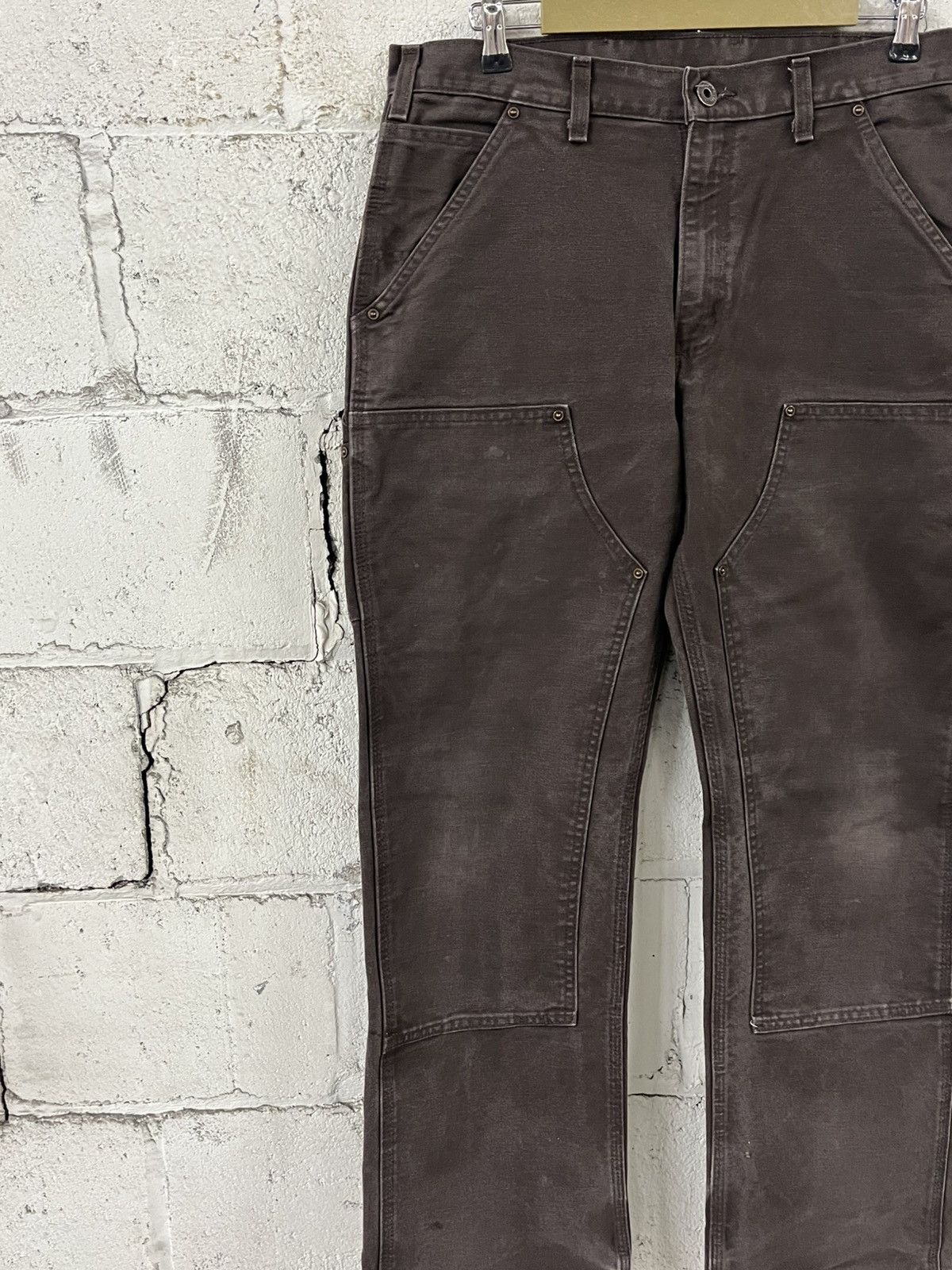 Carhartt Carhartt double knees vintage mocha brown rare baggy hype Size US 33 - 5 Thumbnail