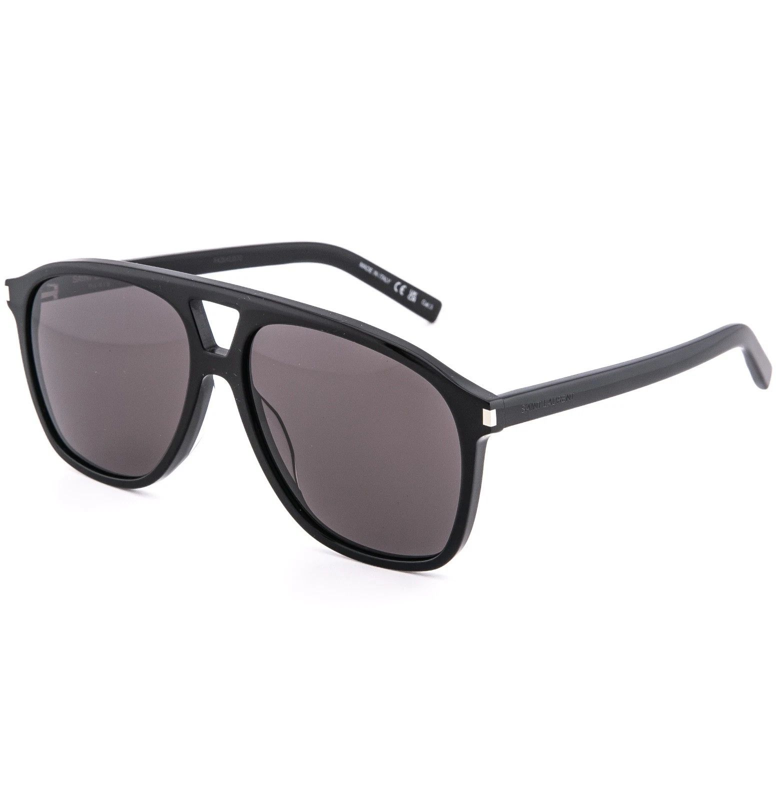 Saint Laurent Paris SAINT LAURENT DUNE SL 596 SL596 Black Aviator Sunglasses 001 Size ONE SIZE - 5 Thumbnail