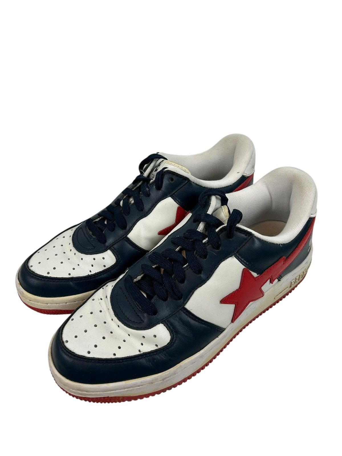 Bape Bape Sta Low Top 9 Red White Blue Size US 9 / EU 42 - 1 Thumbnail