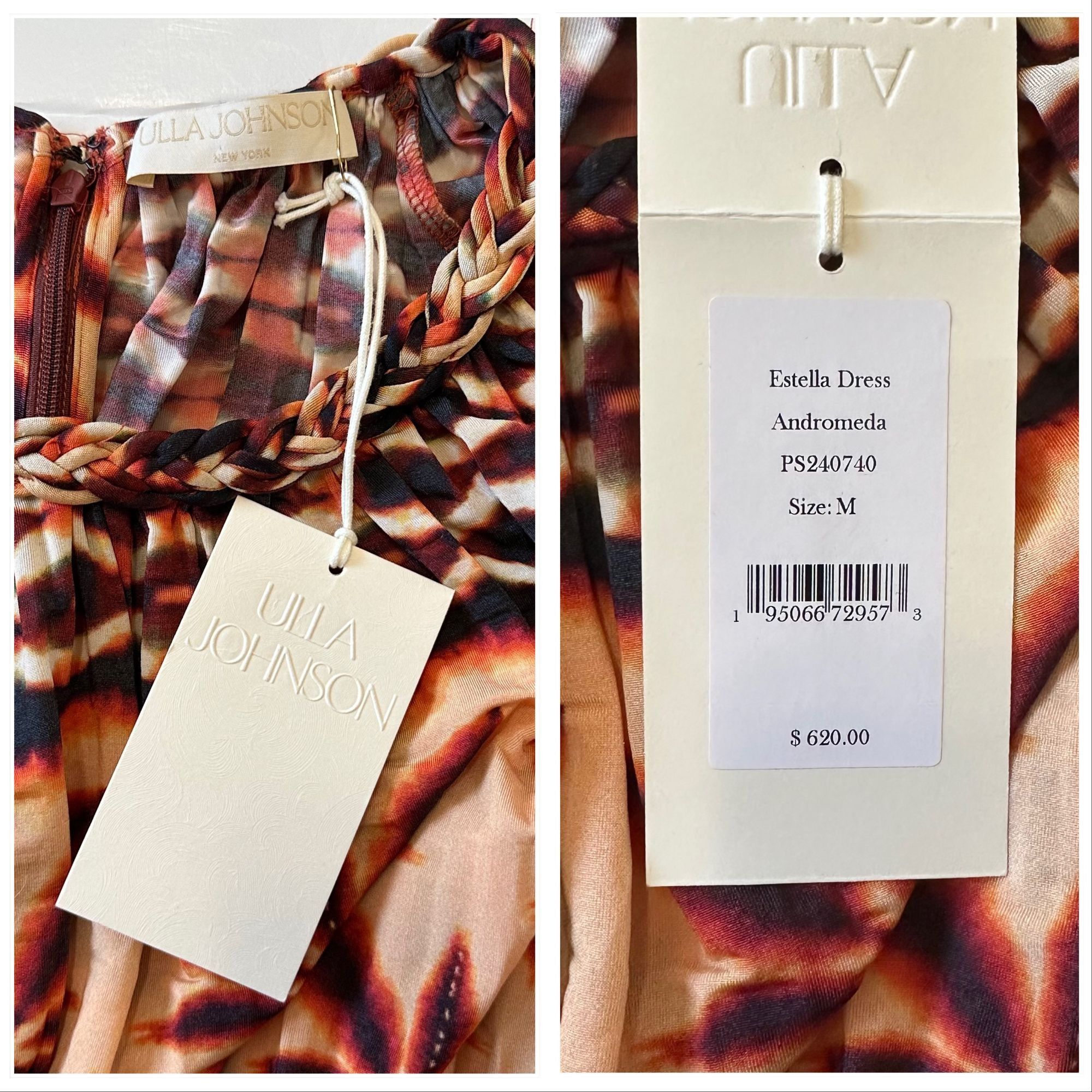Ulla Johnson ULLA JOHNSON Estella Dress In Andromeda, Size M, NWT Size M / US 6-8 / IT 42-44 - 4 Thumbnail