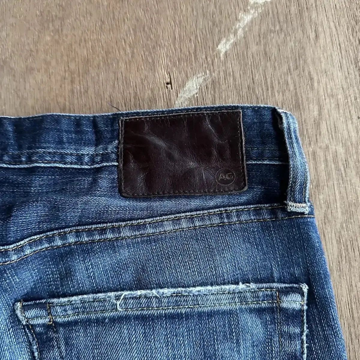 AG Adriano Goldschmied DISTRESSED DENIM ADRIANO GOLDSCHMIED JEANS PANTS MADE IN USA Size US 29 - 15 Thumbnail