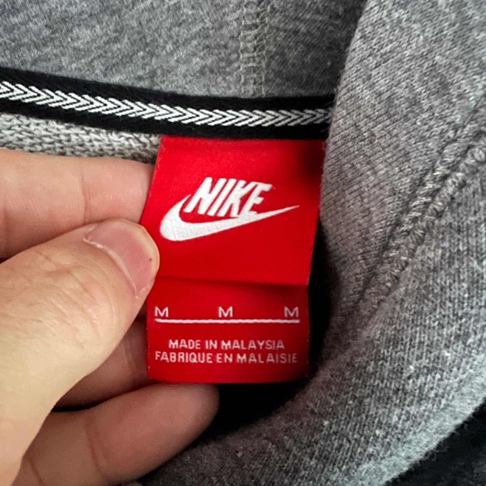 Nike VTG Nike Funnel Neck Men's Hoodie Gray Sweatshirt M 21x24 Size US M / EU 48-50 / 2 - 4 Thumbnail