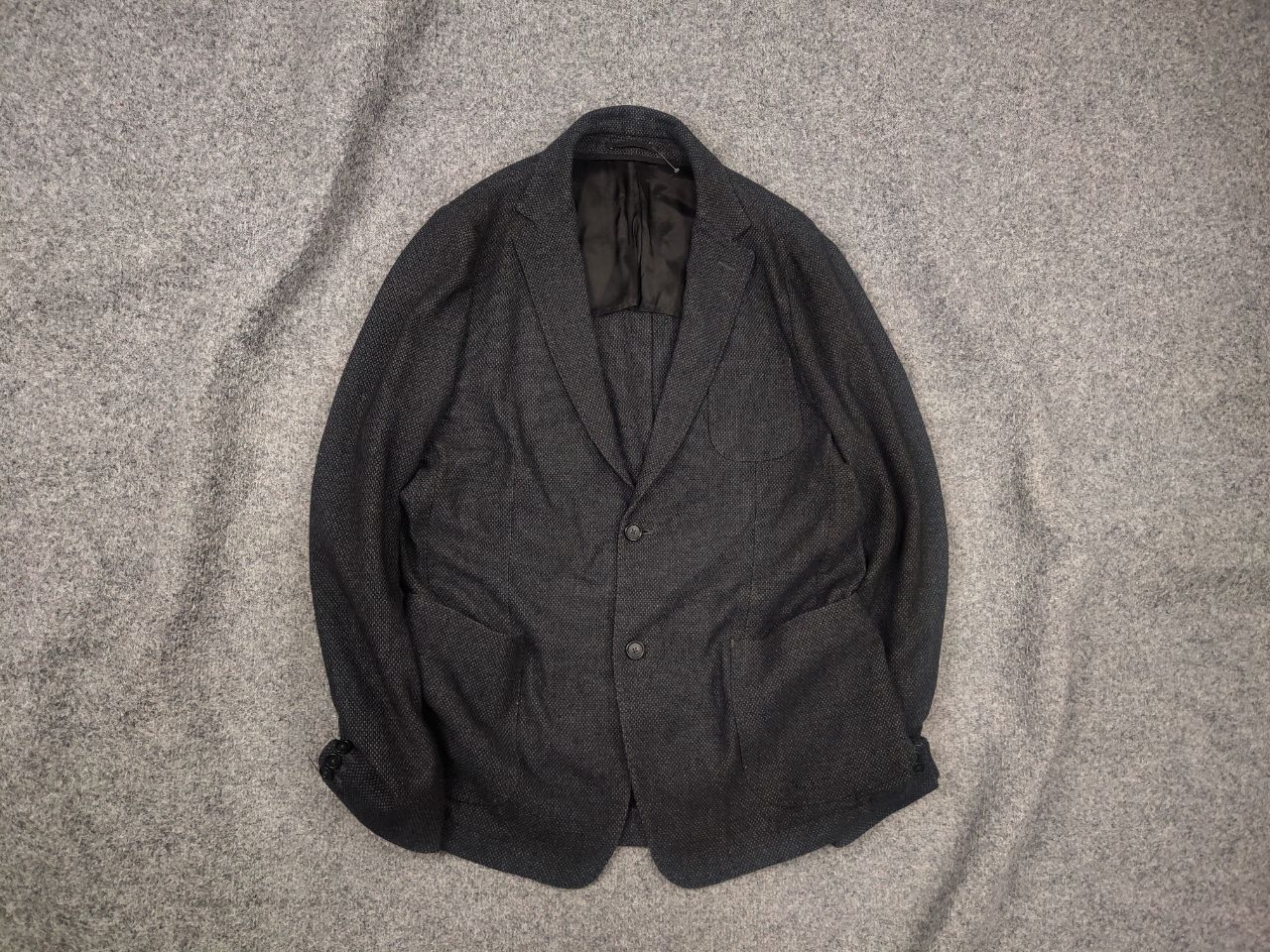 Z Zegna Ermenegildo textured Wool Two Button Blazer Jacket