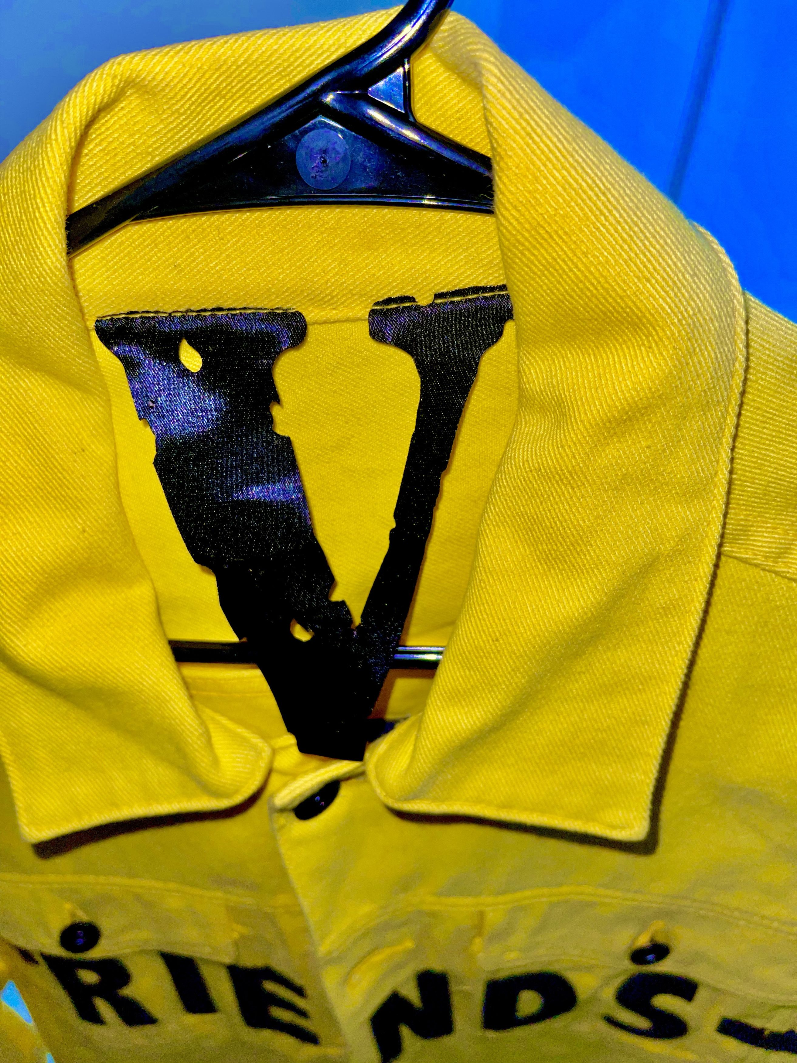 Vlone Yellow VLONE Denim Jacket Size L (BRAND NEW) Size US L / EU 52-54 / 3 - 4 Thumbnail
