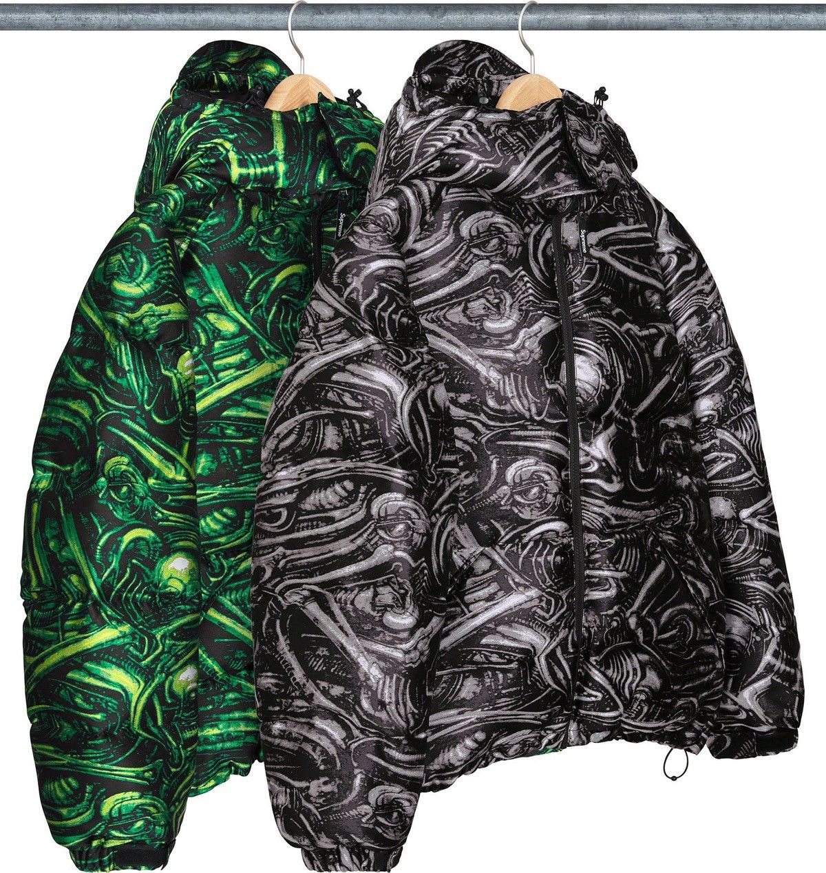Supreme Supreme H.R. Giger Jacquard Down Puffer Jacket | Grailed