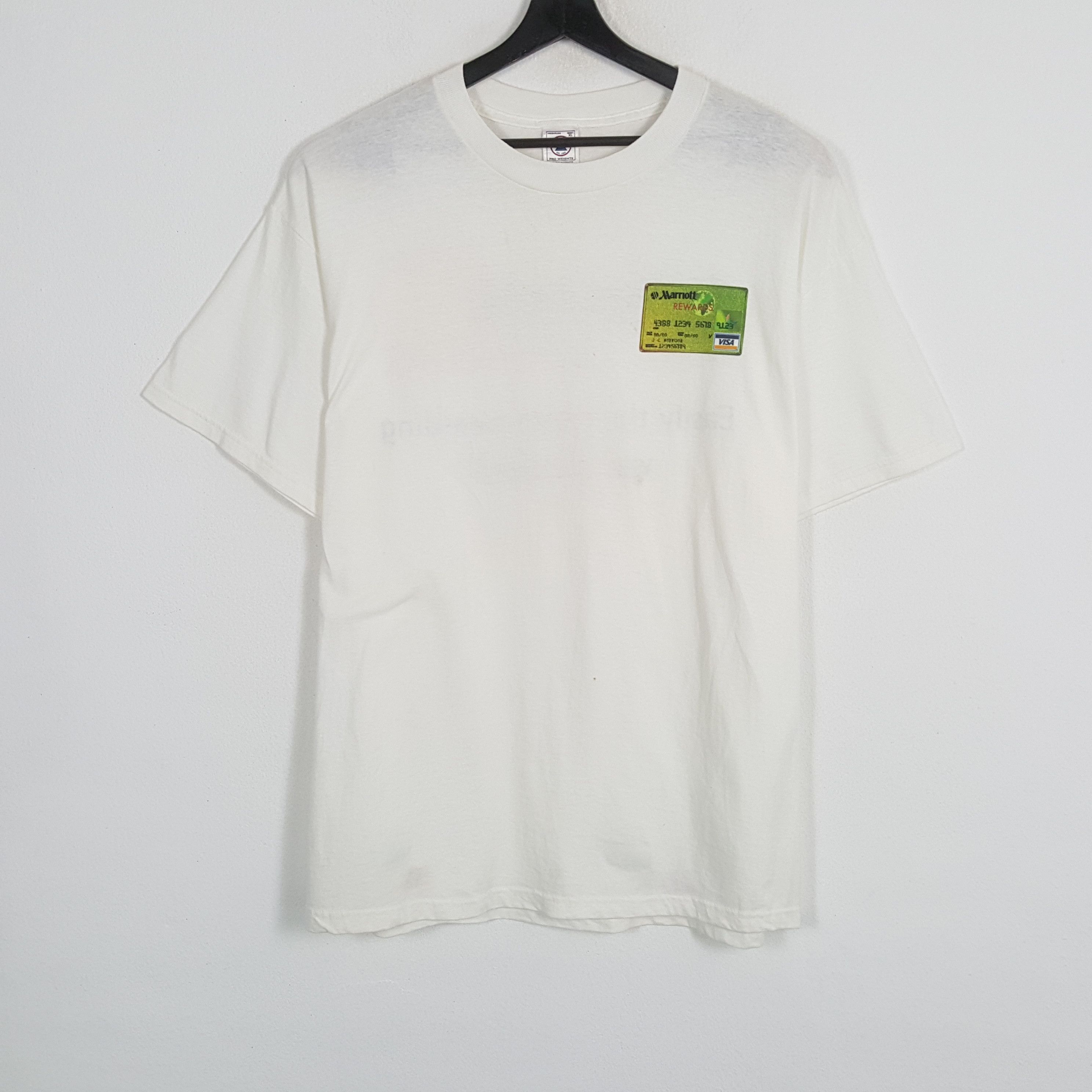 Vintage MARRIOT REWARDS Visa MasterCard Vintage Tshirt Size US XL / EU 56 / 4 - 3 Thumbnail