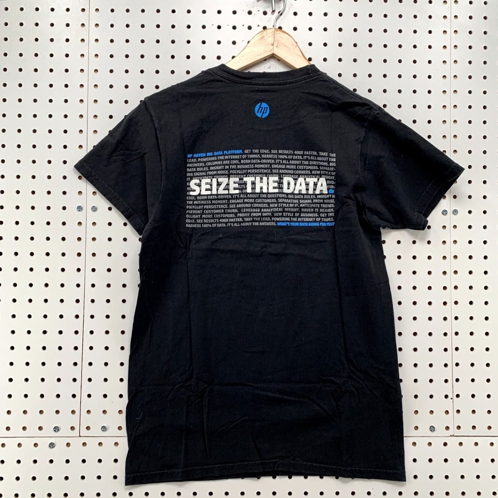 Hanes Seize The Data Shirt Black Mens Adult S Computer TEE Short Sleeve Size US S / EU 44-46 / 1 - 2 Thumbnail