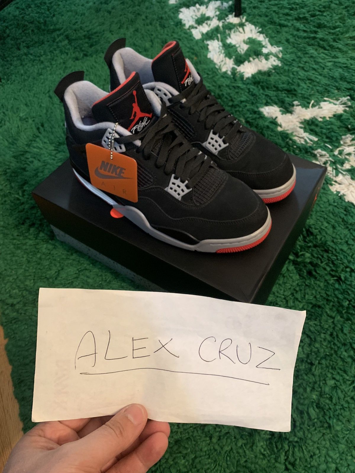 Jordan Brand × Nike Jordan 4 Bred 2019 Size US 11 / EU 44 - 1 Thumbnail