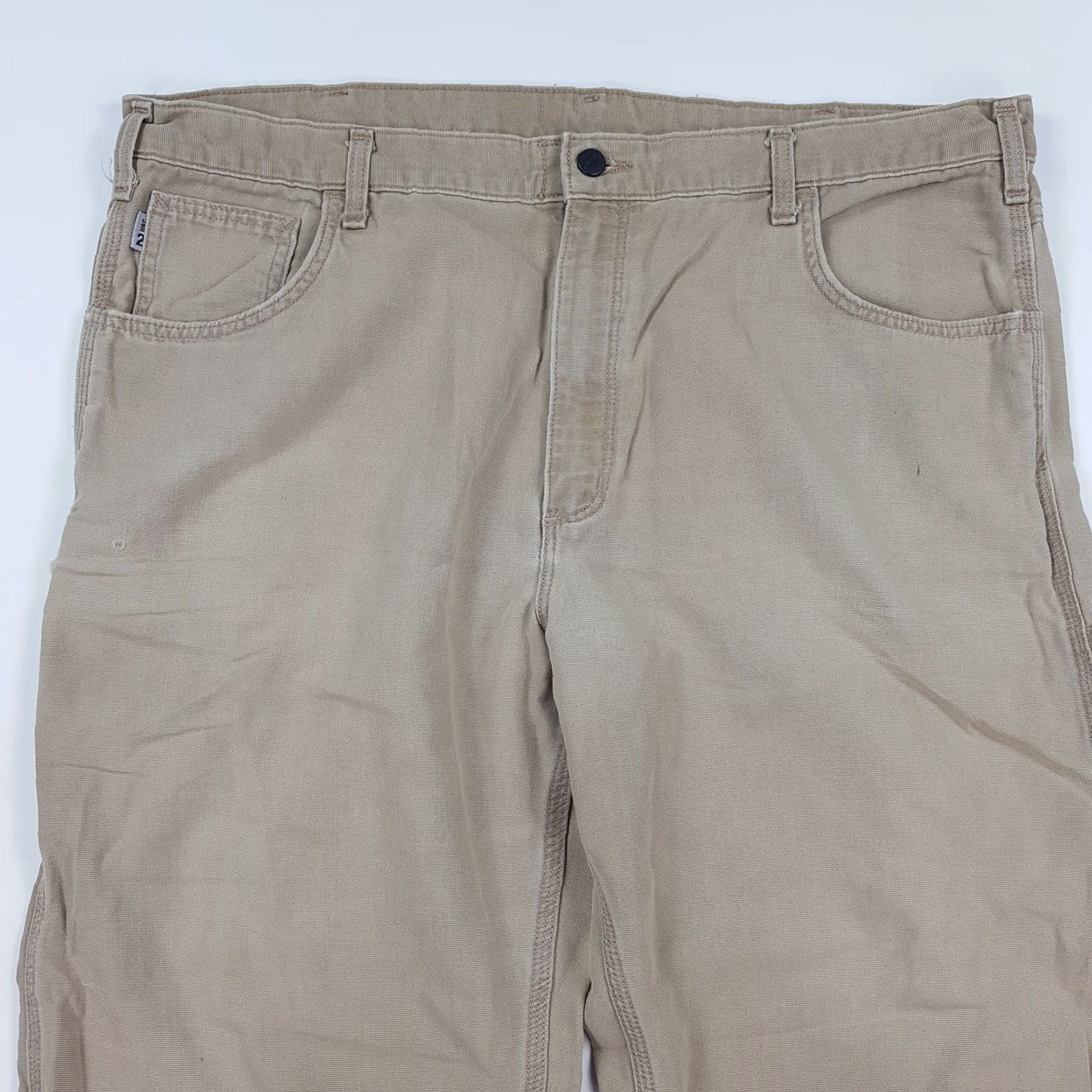 Carhartt VINTAGE Carhartt Flame Resistant Men's Pants 42x30 Khaki Beige Workwear Carpenter Pants Mens Size US 42 / EU 58 - 2 Thumbnail