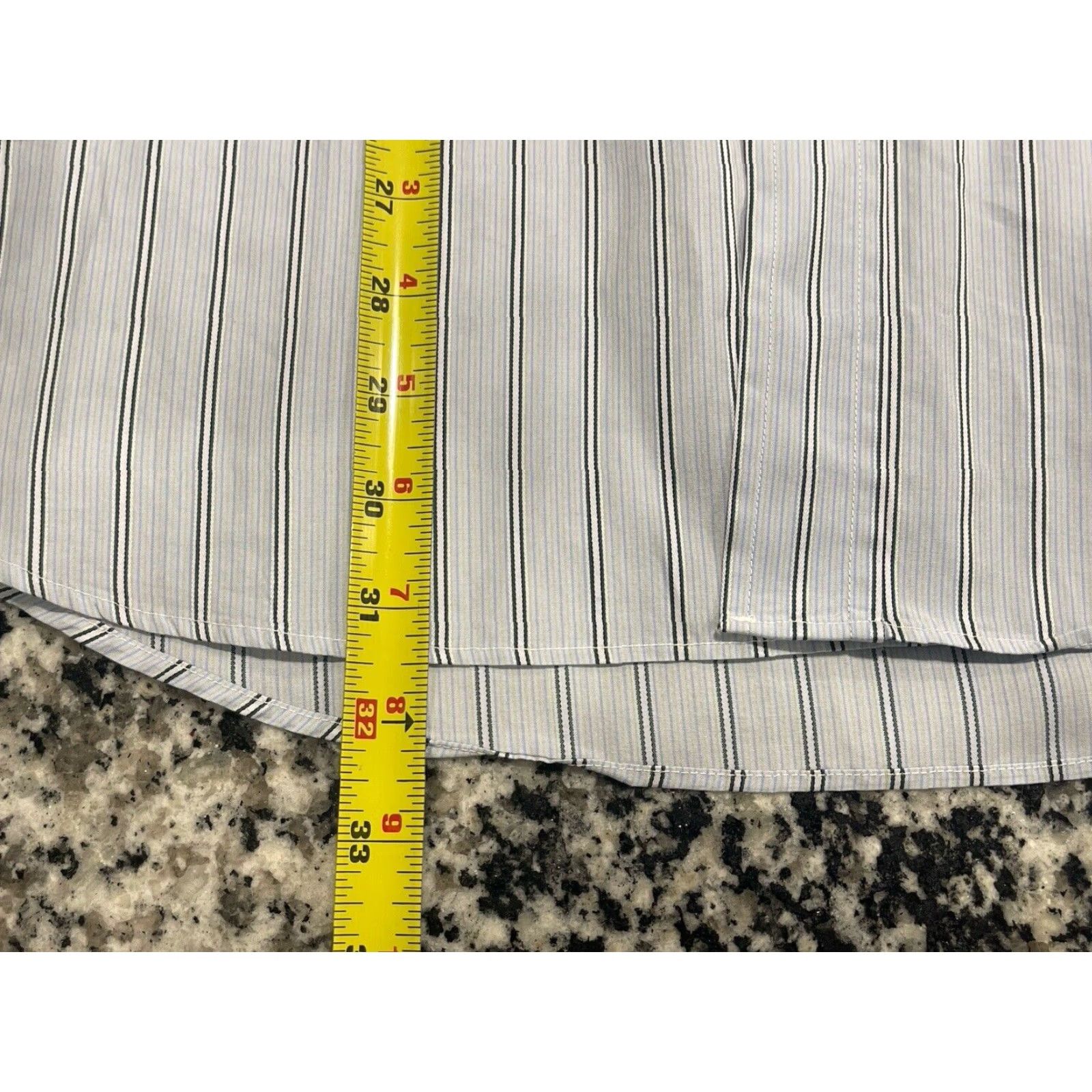 Canali Canali Shirt Mens Regular White Striped Button-Up Casual Preppy Italy 17.5 Long Sleeve Pocket Classic Button-Down Men Size US XL / EU 56 / 4 - 2 Thumbnail