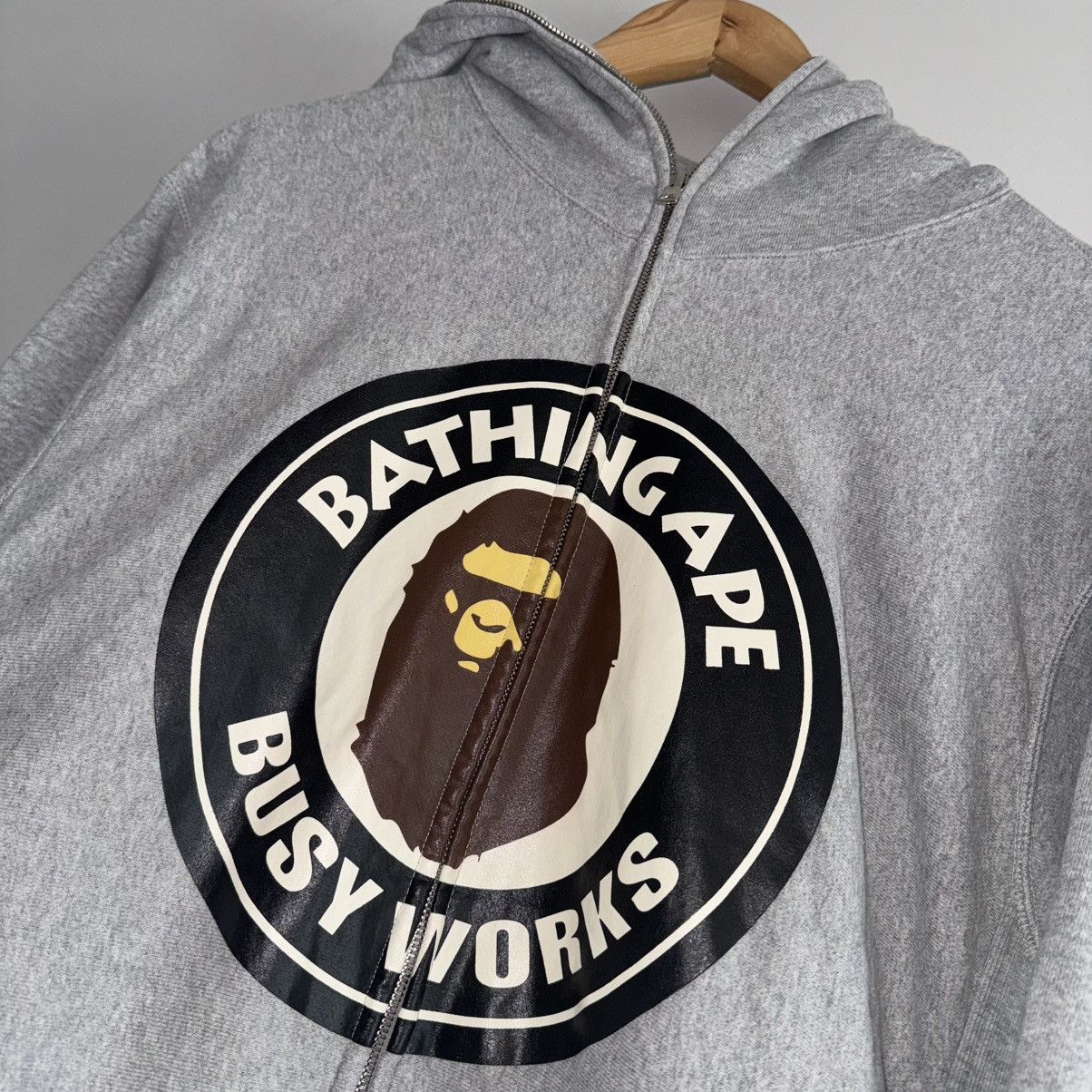 Bape OG College Logo Full Zip Up Hoodie Size US L / EU 52-54 / 3 - 2 Thumbnail