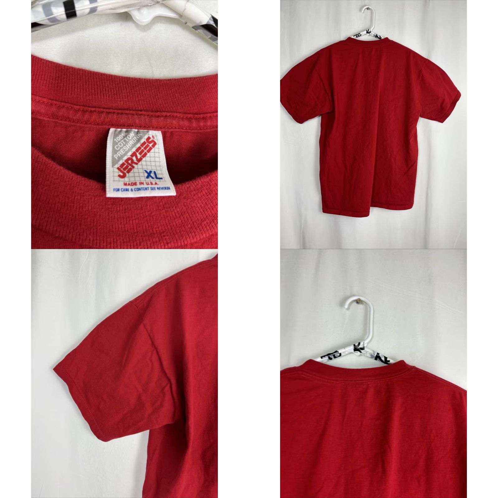 Jerzees VINTAGE Jerzees Mens XL Red Short Sleeve T Shirt Horses Made In USA Size US XL / EU 56 / 4 - 8 Thumbnail