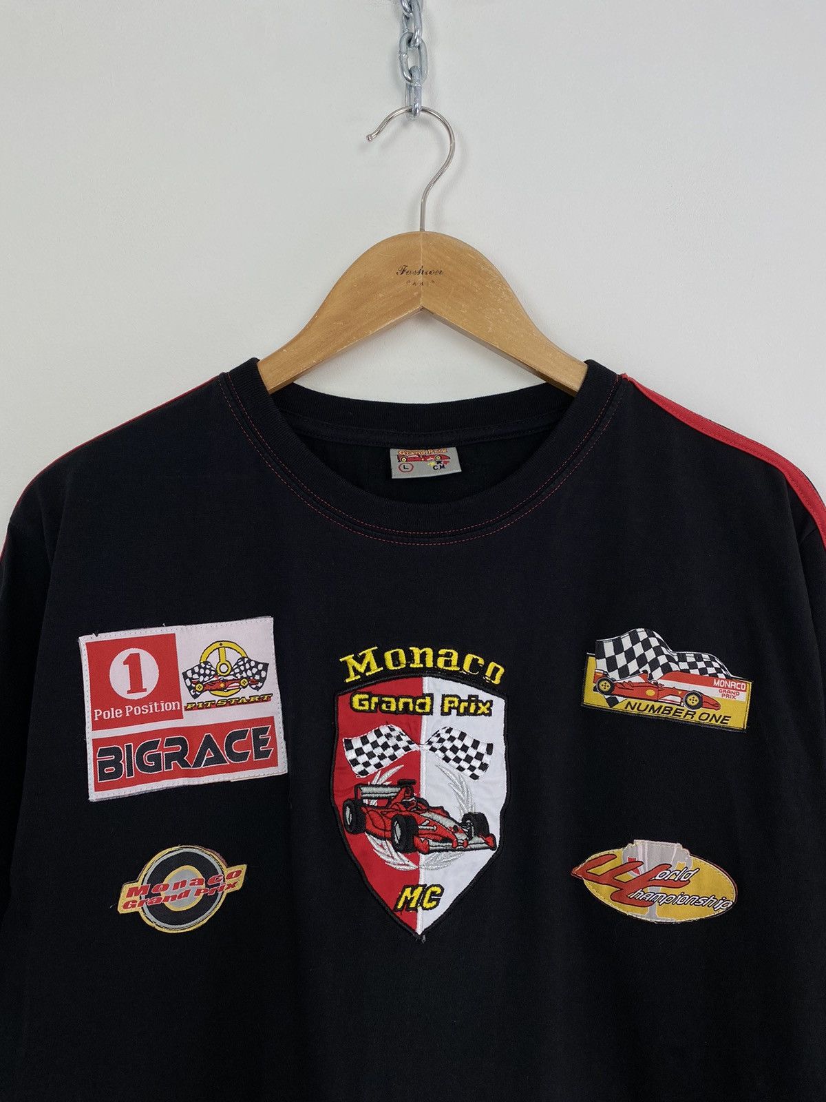 Vintage Monaco Grand Prix Formula One Graphic T-Shirt Size L Black Size US L / EU 52-54 / 3 - 2 Thumbnail