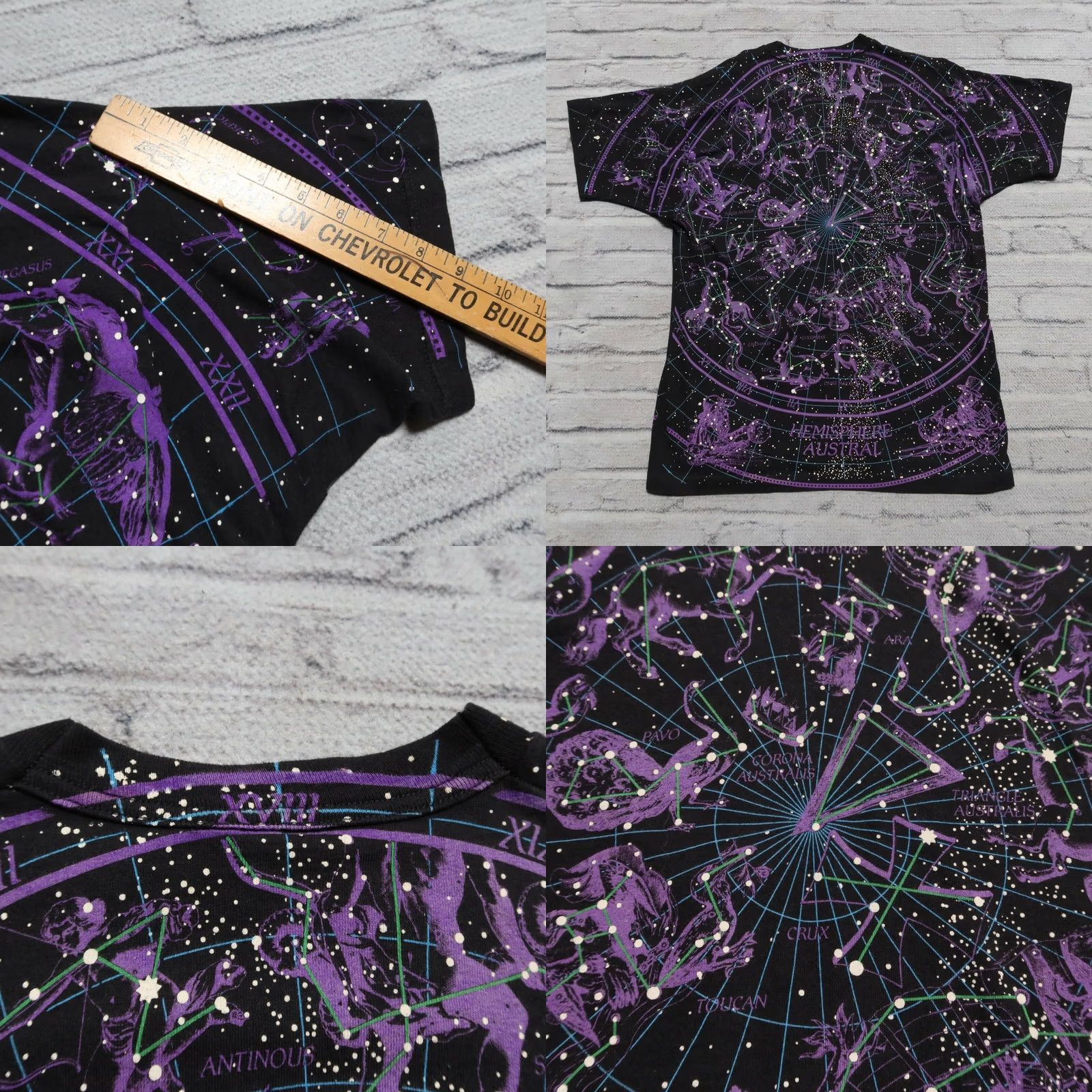 Liquid Blue VINTAGE Liquid Blue Hemisphere Boreal Shirt XL Black Mens T-Shirt 90s Vintage Printed All Over Print Size US XL / EU 56 / 4 - 8 Thumbnail