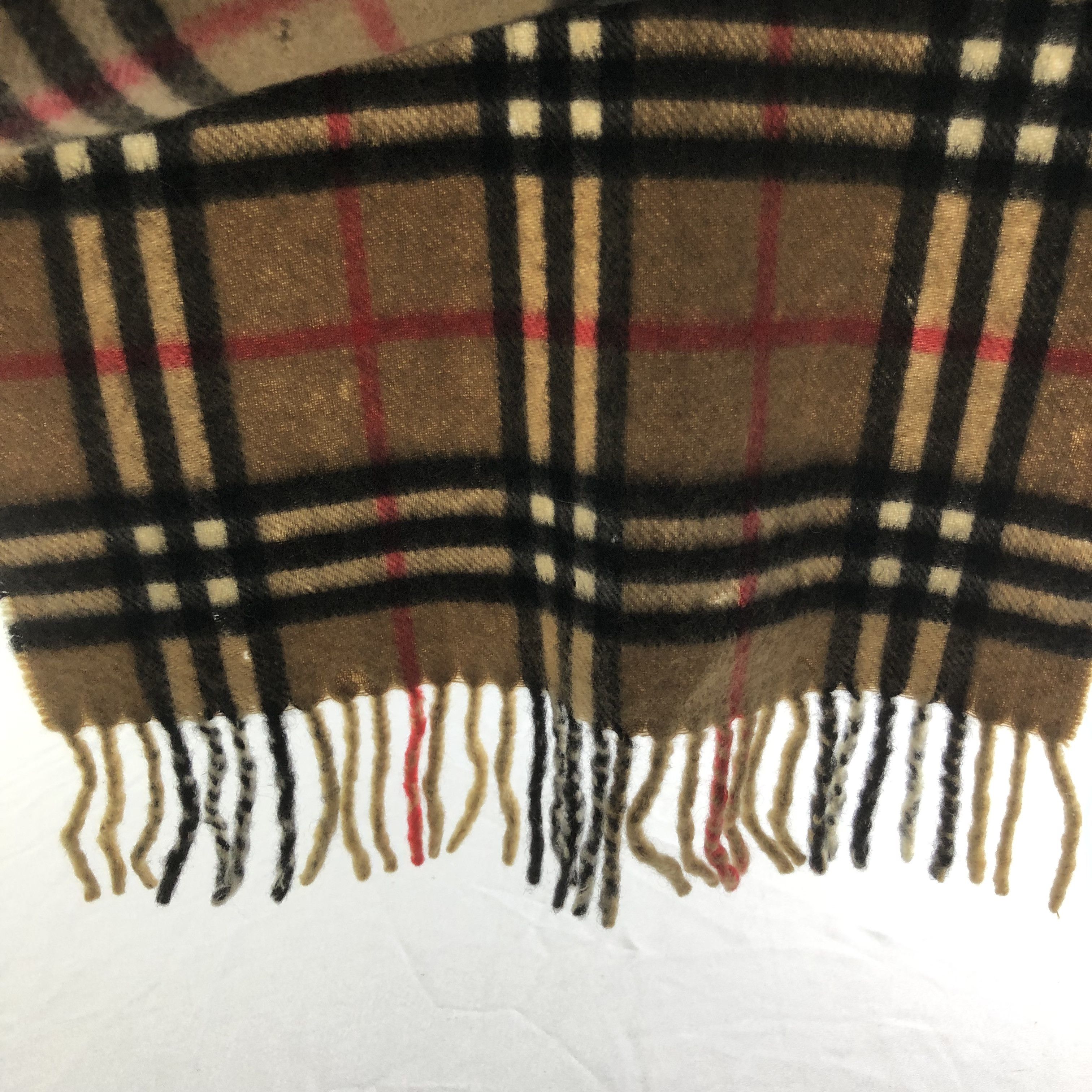 Burberry Burberrys Nova Check Cashmere Scarf Muffler V2212 Size ONE SIZE - 9 Thumbnail