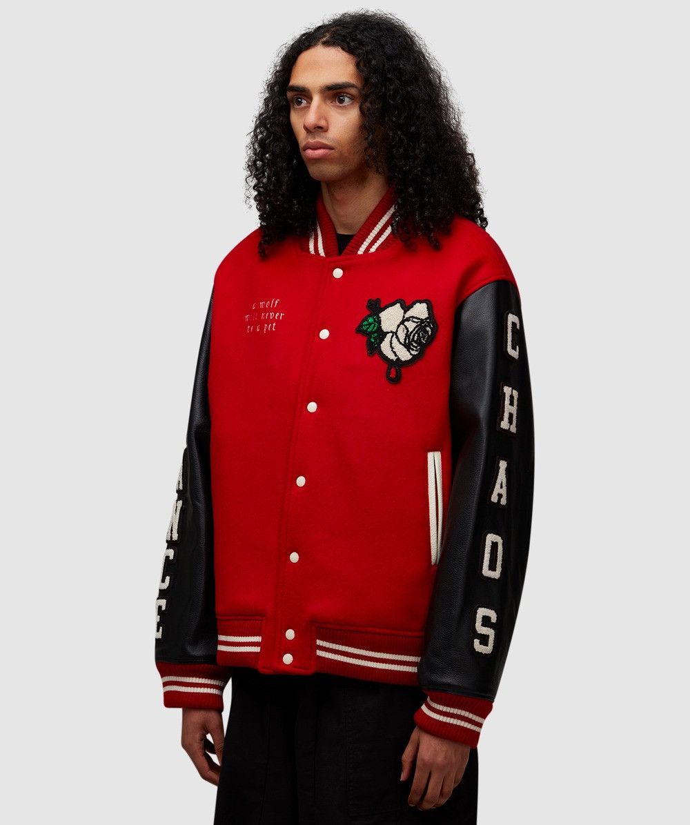 Undercover x K. Tolnoe “Wolf Pet” Rose Varsity Jacket Size US XL / EU 56 / 4 - 5 Thumbnail