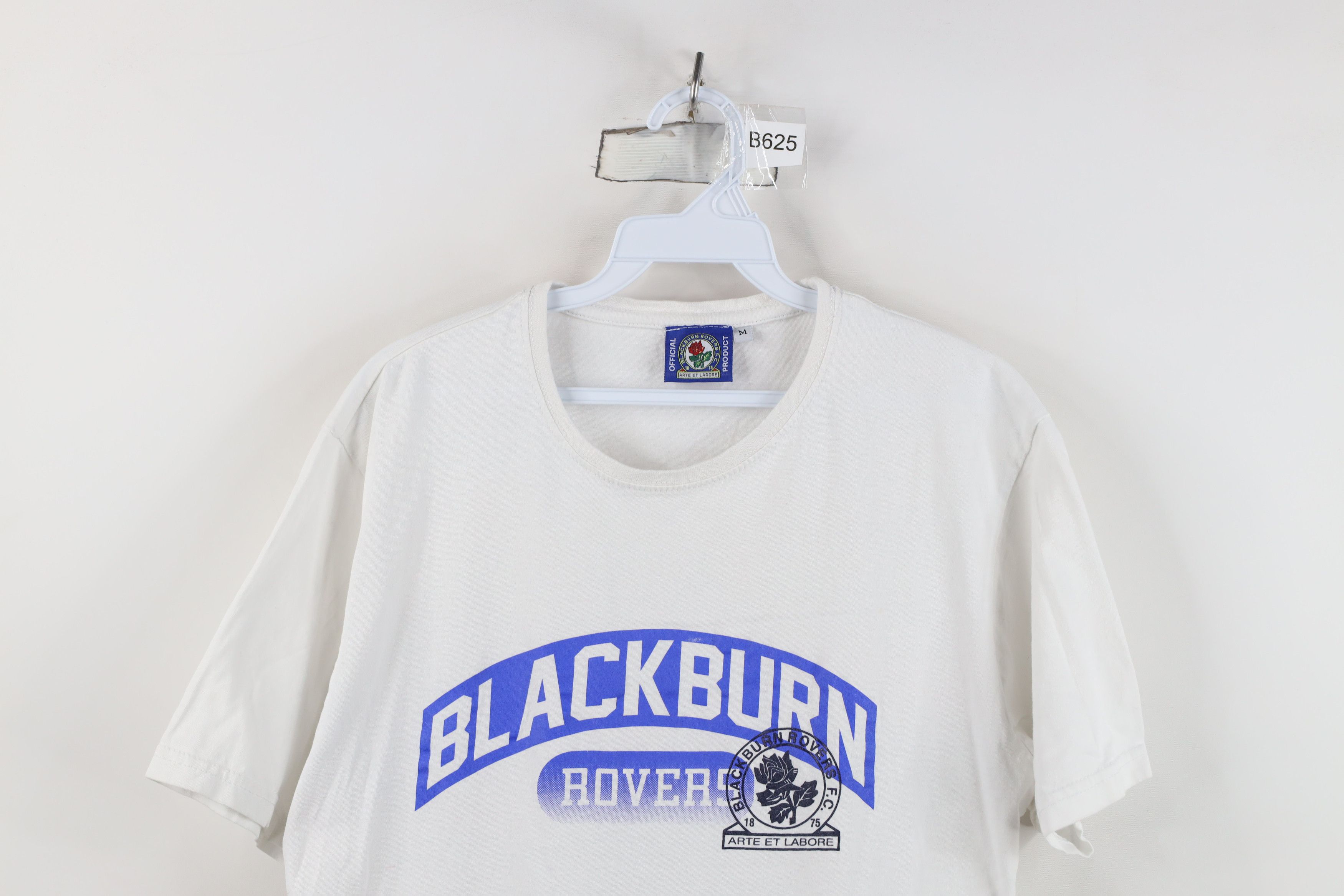 Vintage Retro Blackburn Rovers FC Football Soccer T-Shirt White Size US M / EU 48-50 / 2 - 2 Thumbnail