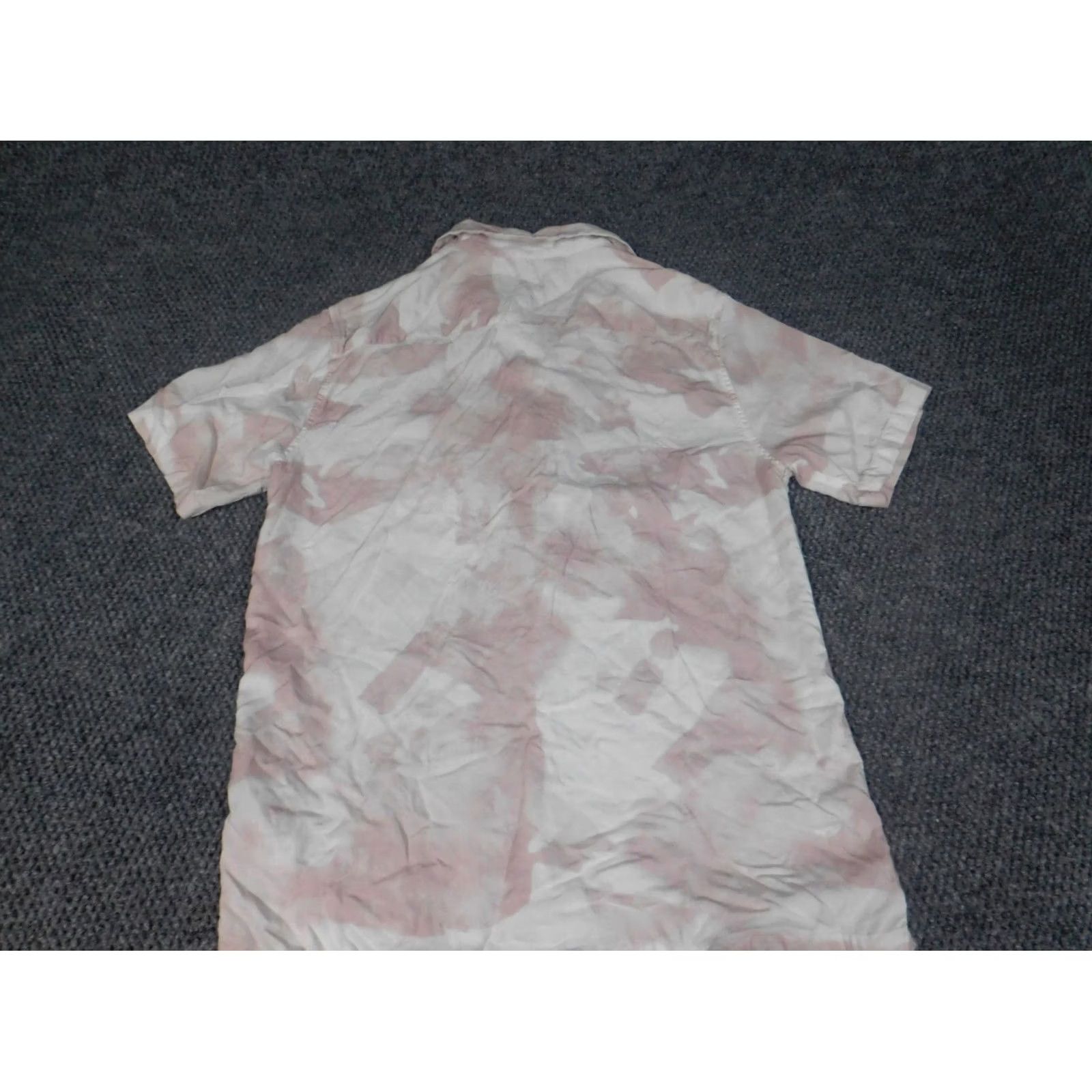 Topman Topman Womens Blouse Button-Up Short Sleeve Pink Medium Regular Fit Casual Collar Down Viscose Button Size M / US 6-8 / IT 42-44 - 6 Thumbnail