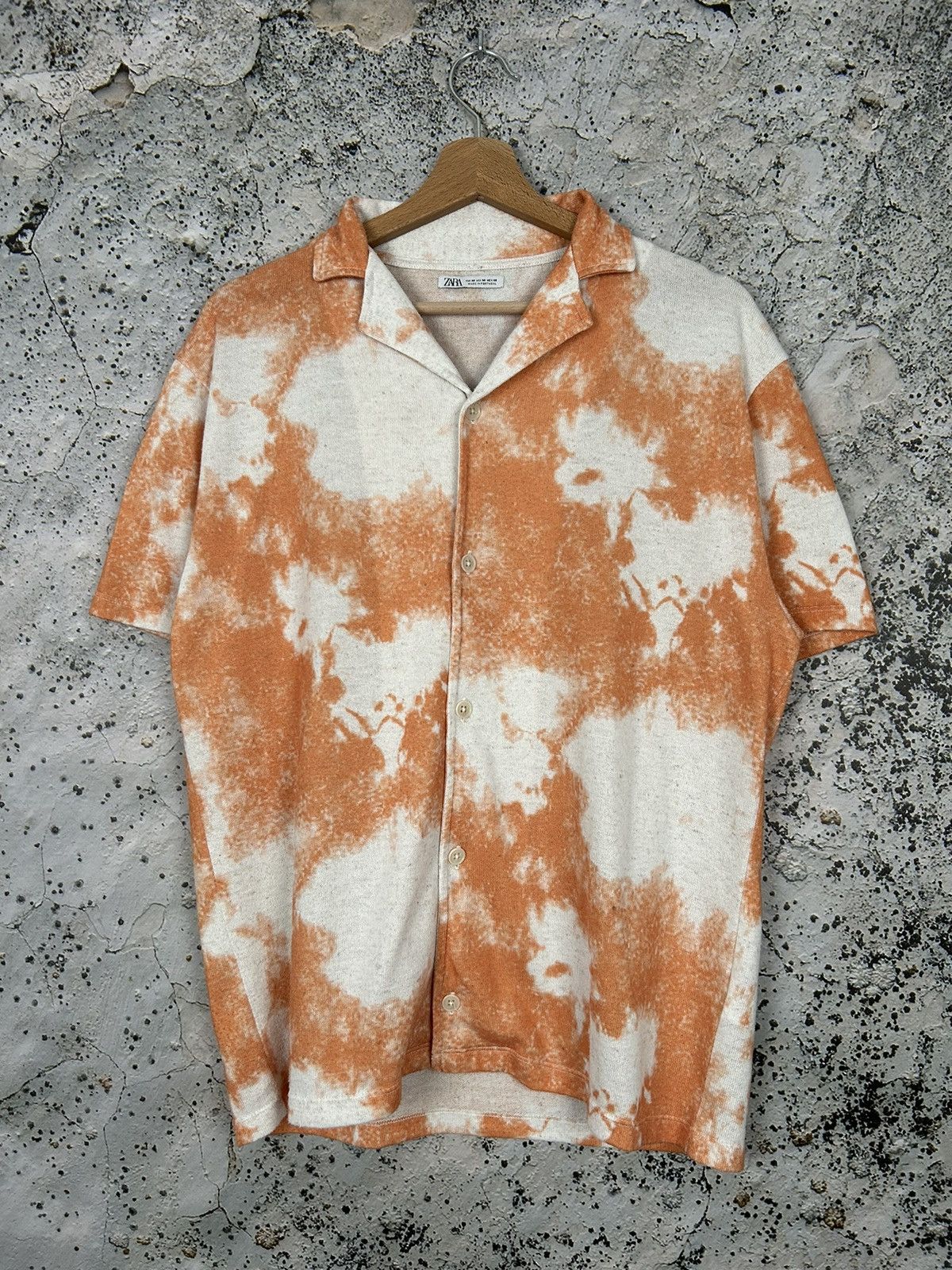 Zara Zara Orange Summer Shirt Alternative Avantgarde Hype Size US M / EU 48-50 / 2 - 1 Thumbnail