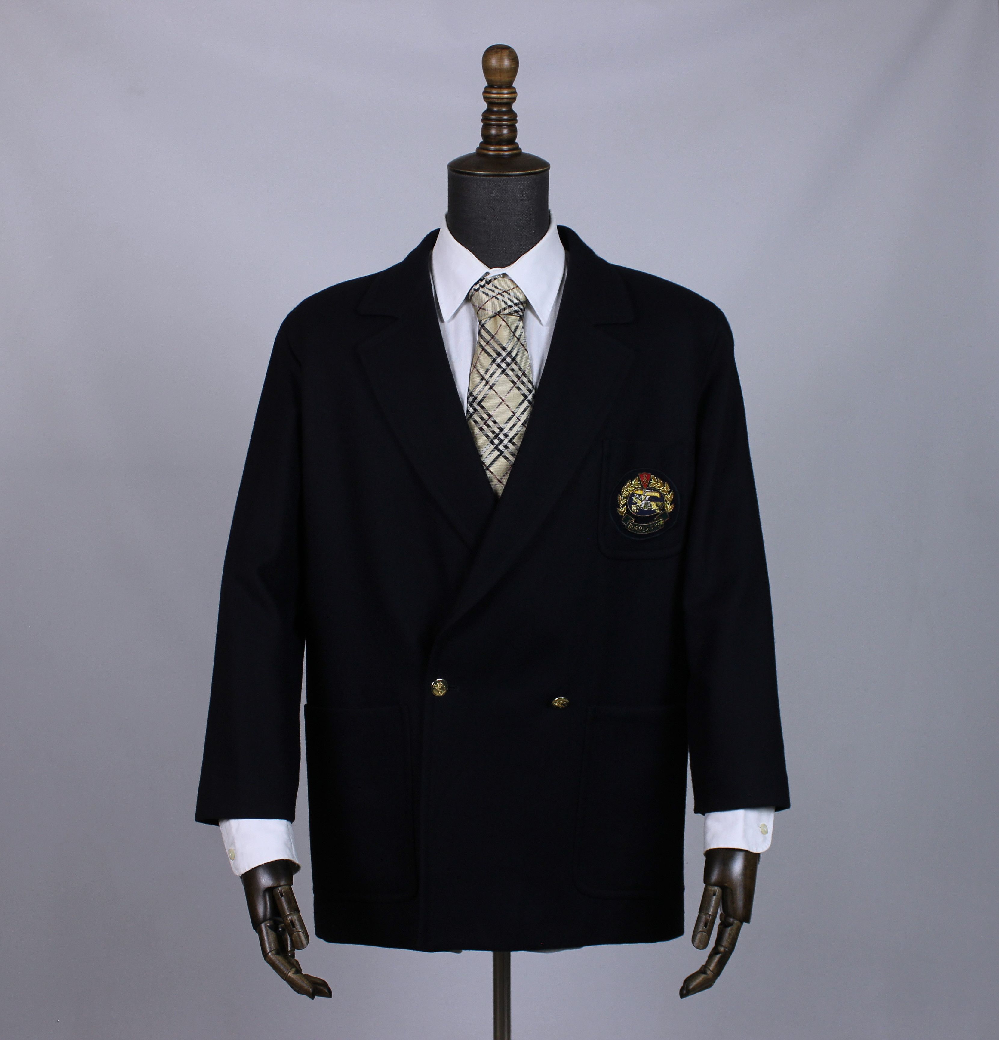 Burberry Burberry heavy blazer navy blue M L Size L / US 10 / IT 46 - 3 Thumbnail