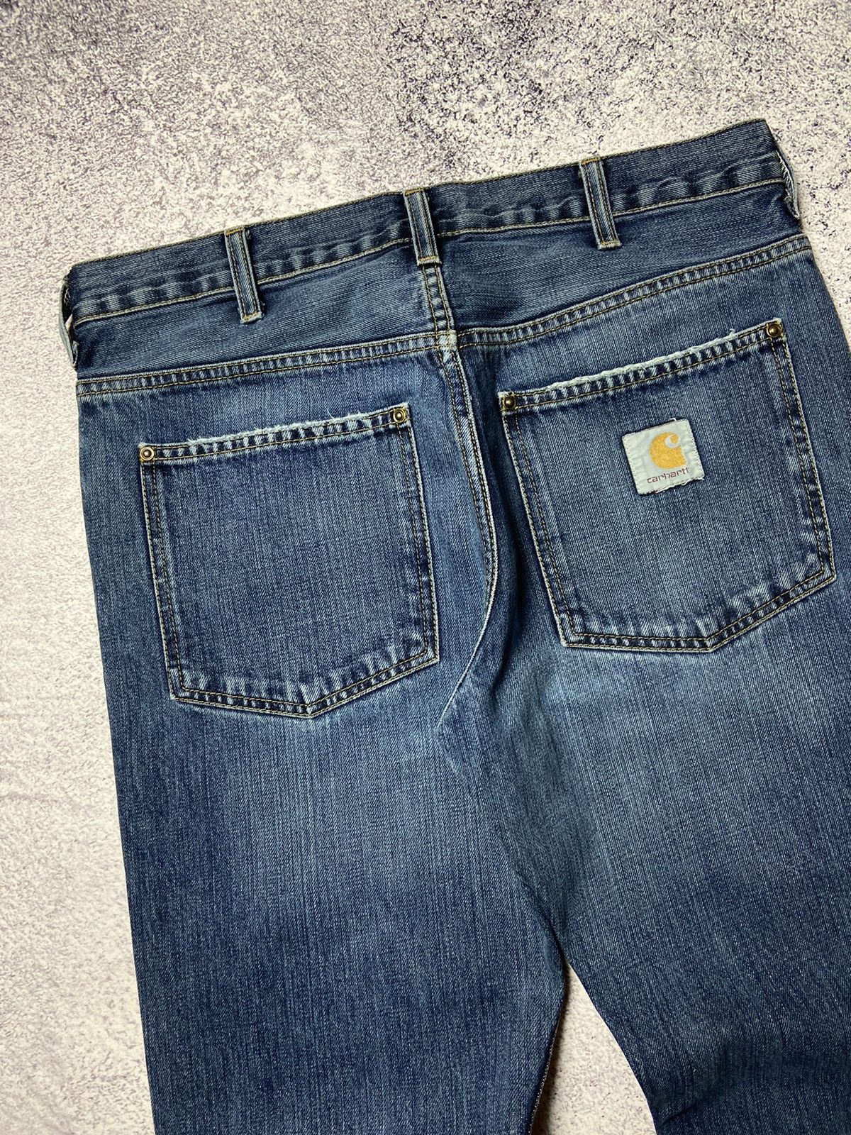 Carhartt × Vintage Rare Carhartt Jeans Work Wear Denim Pants Sk8 Style Destroy Size US 31 - 3 Thumbnail