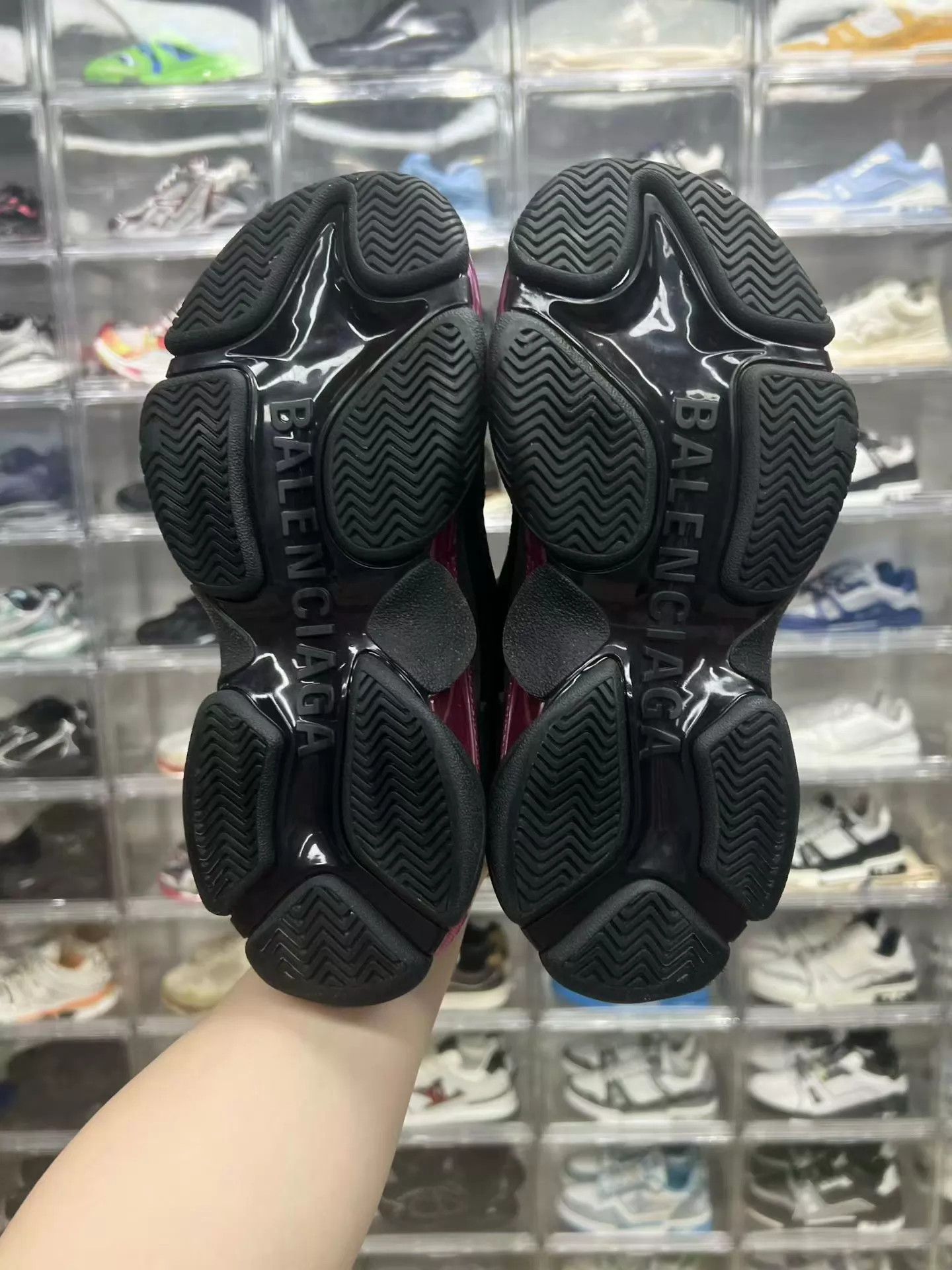 Balenciaga Balenciaga Triple S Women's Black & Pink 36 Size US 5.5 / IT 35.5 - 8 Thumbnail