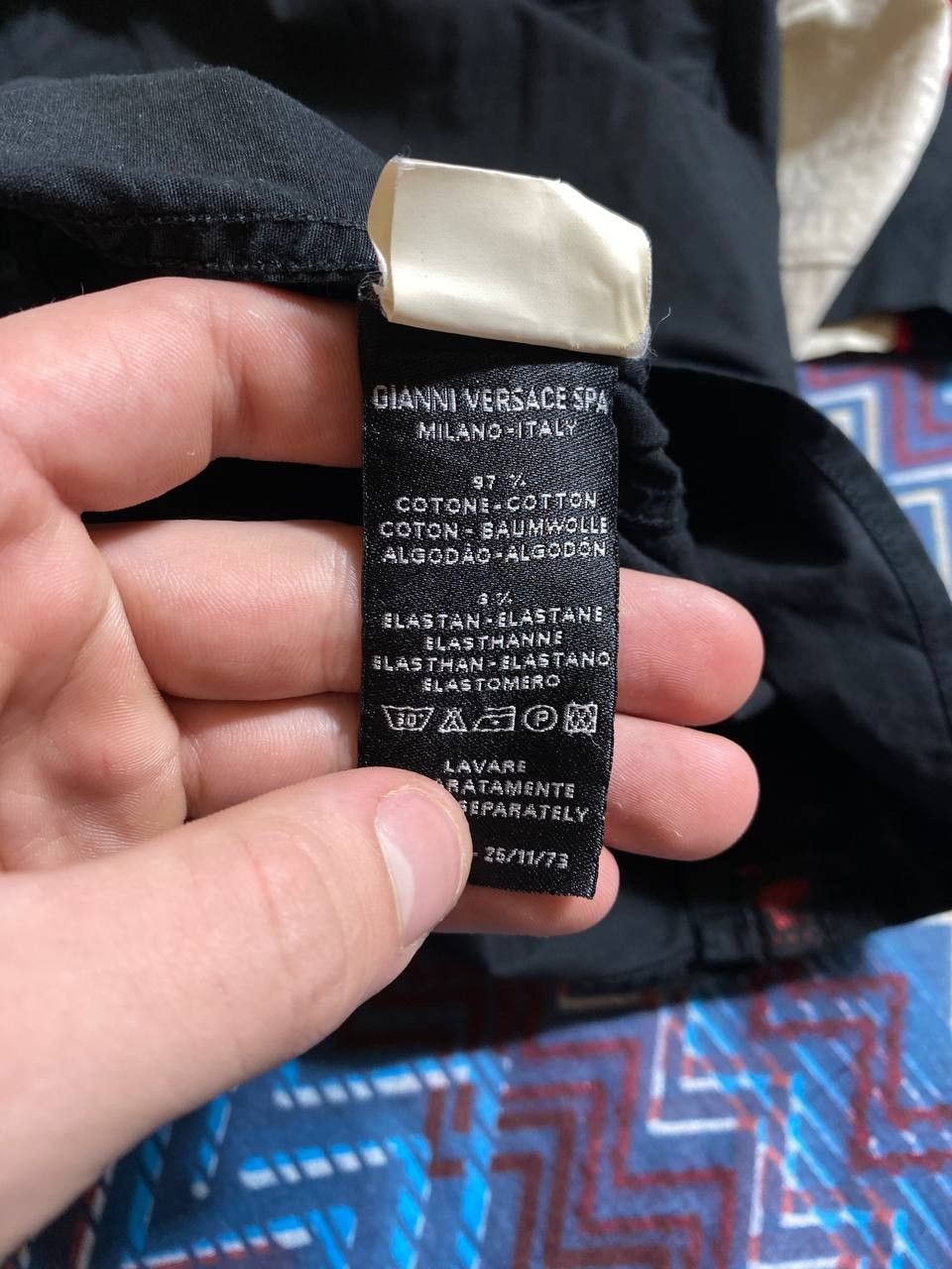 Versace Vintage Y2K shirt Versace black luxury big logo streetwear Size US M / EU 48-50 / 2 - 6 Thumbnail
