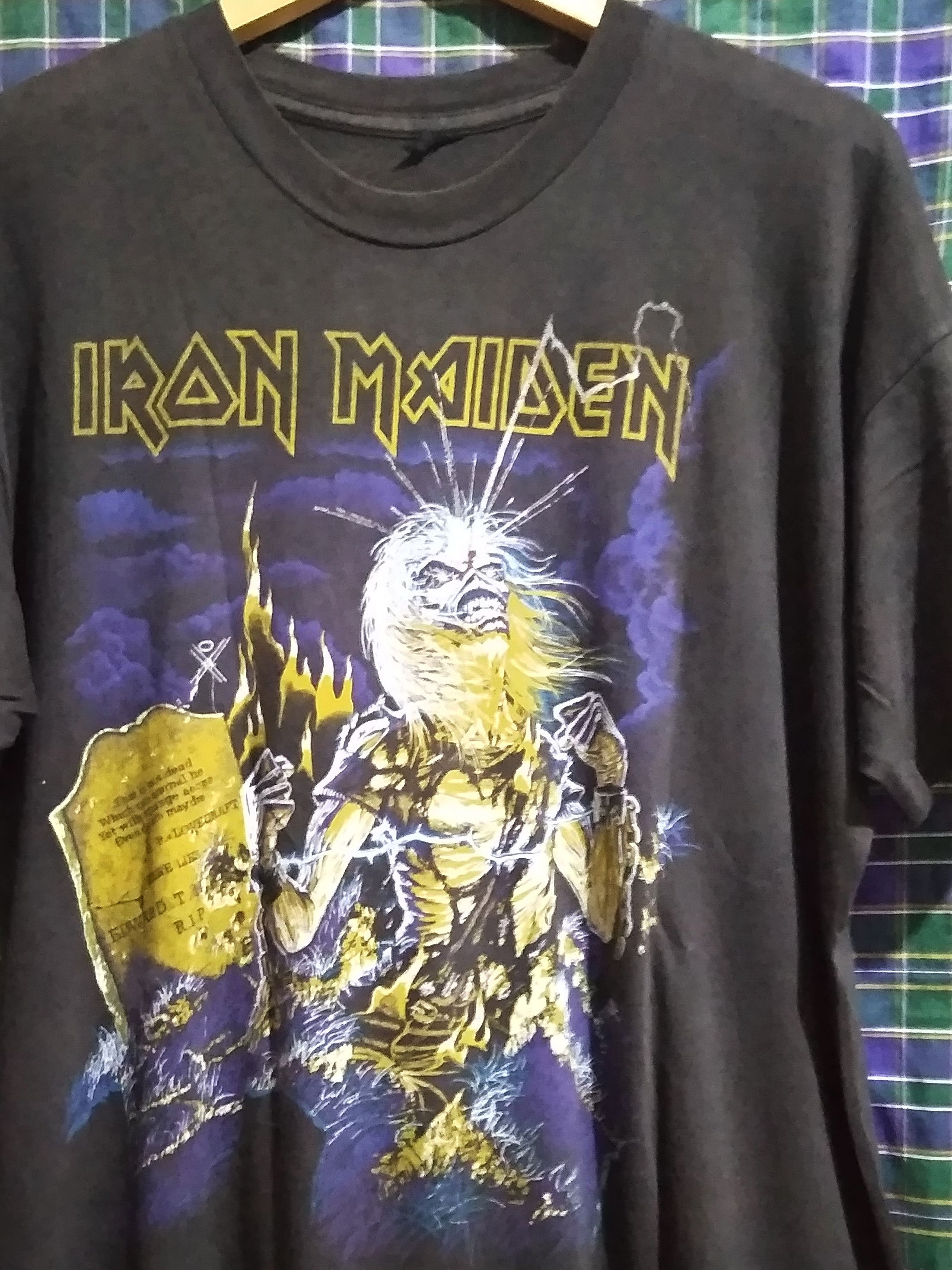Band Tees Sick Grail 🔥 very rare 80s Iron Maiden Live After Death Size US XL / EU 56 / 4 - 1 Thumbnail