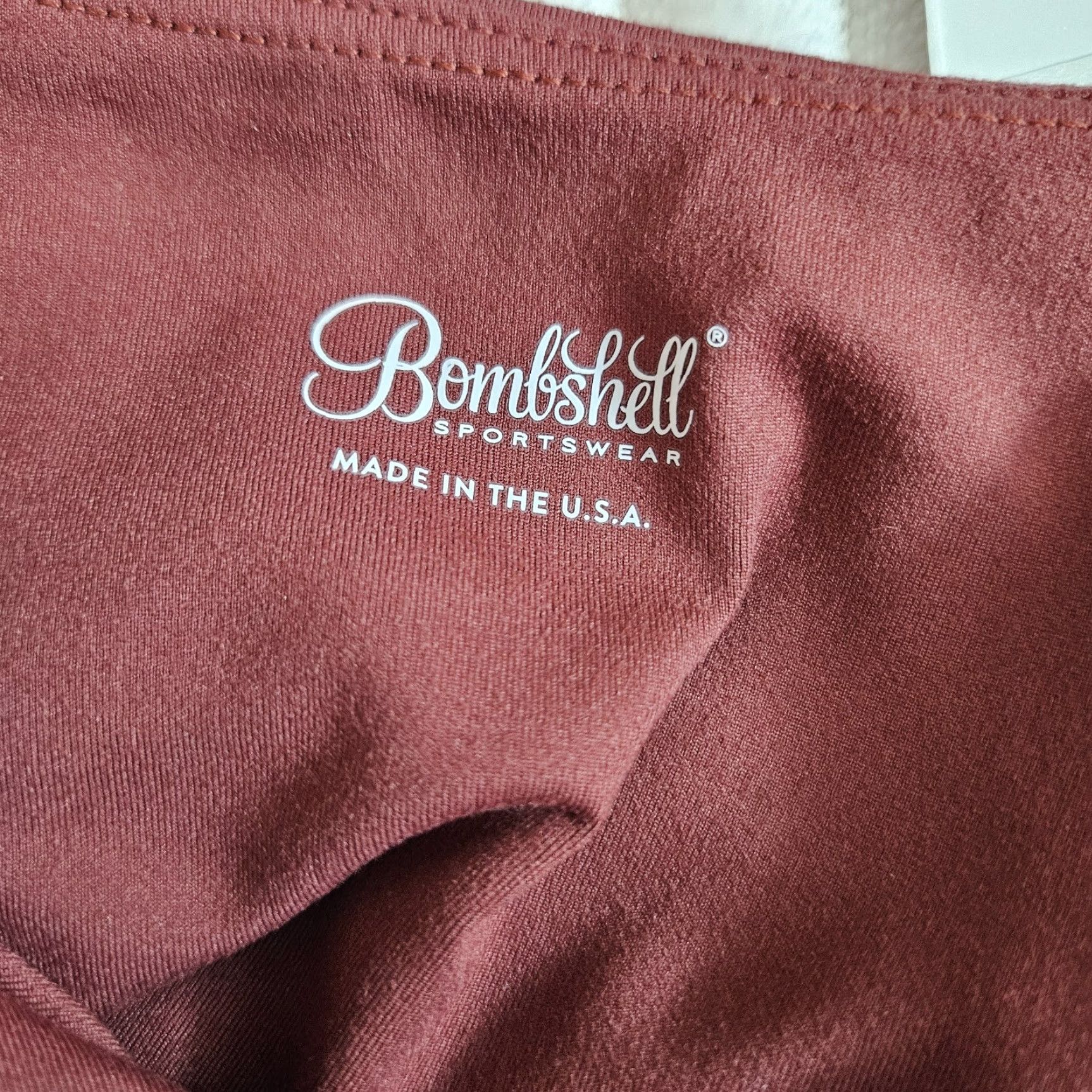 Vintage Bombshell Sportswear Crop Top Womens L Red Rust Twisted Front Short Sleeve Scoop Neck Pullover Activewear Cropped Size L / US 10 / IT 46 - 5 Thumbnail