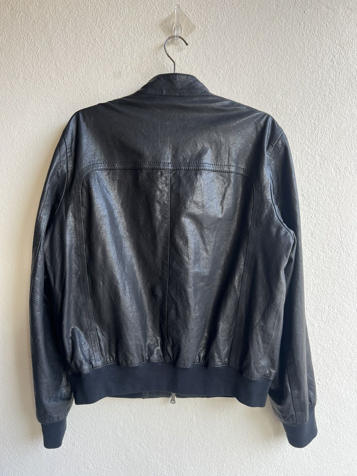 Hugo Boss Hugo Boss Italian Lamb Napa Leather Racer Jacket Size US M / EU 48-50 / 2 - 2 Thumbnail
