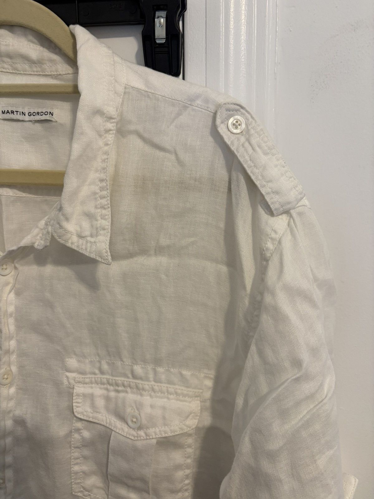 Vintage White vintage button up Size US L / EU 52-54 / 3 - 3 Thumbnail