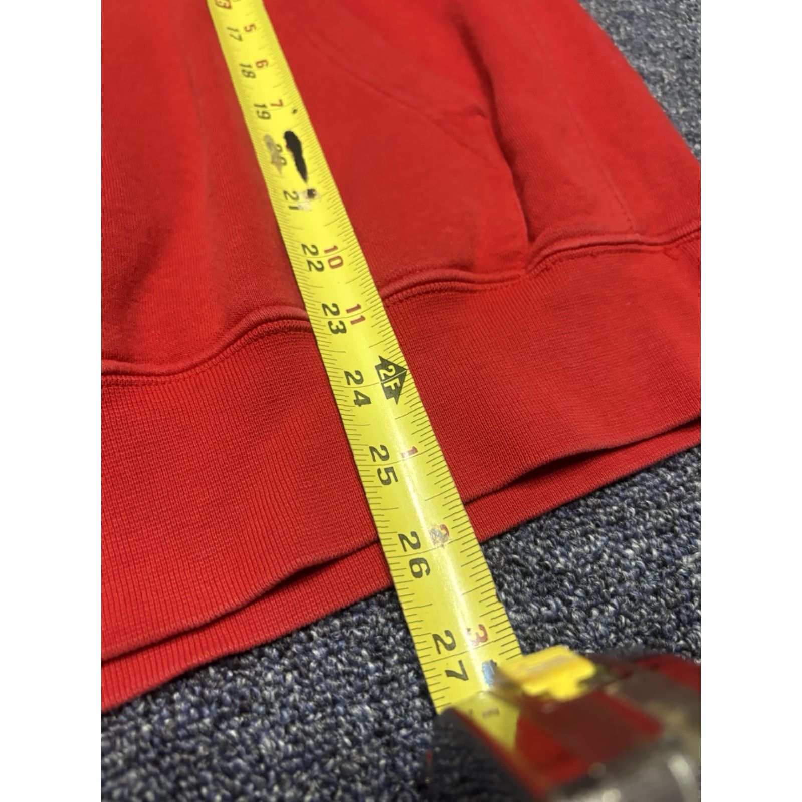 Nike VINTAGE Nike Hoodie Sweatshirt Pullover S M Red Logo Swoosh Spell Out Crew Neck Long Sleeve All Seasons Pockets Men’s Size S Size US S / EU 44-46 / 1 - 5 Thumbnail