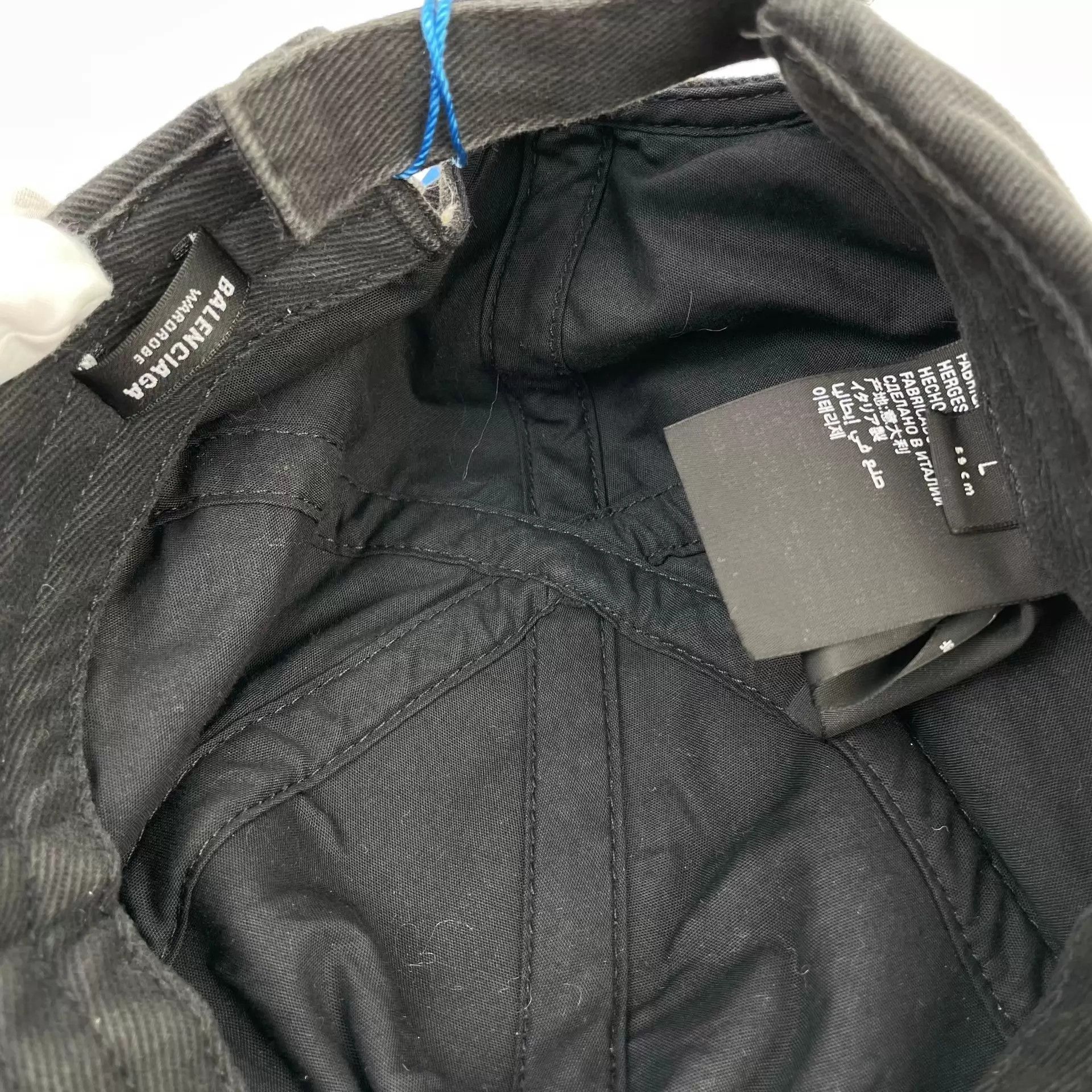 Balenciaga Balenciaga Black L Baseball Cap Size ONE SIZE - 5 Thumbnail