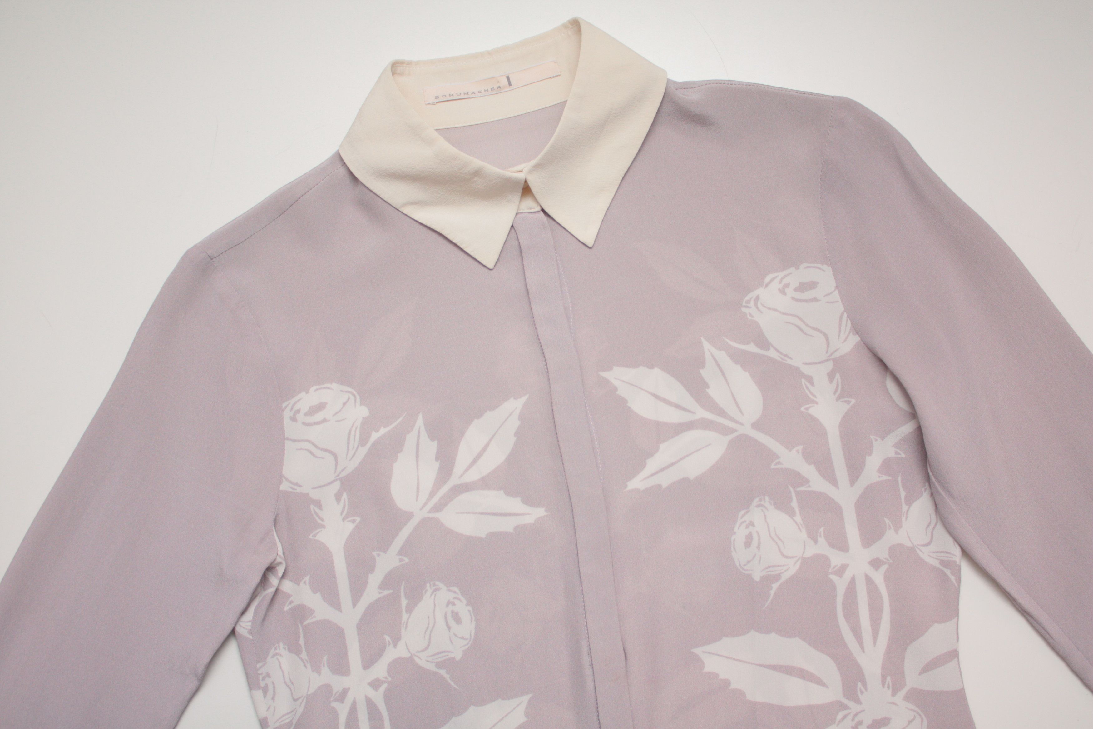 DOROTHEE SCHUMACHER Dorothee Schumacher Silk Floral L/S Women's Blouses Size S / US 4 / IT 40 - 3 Thumbnail