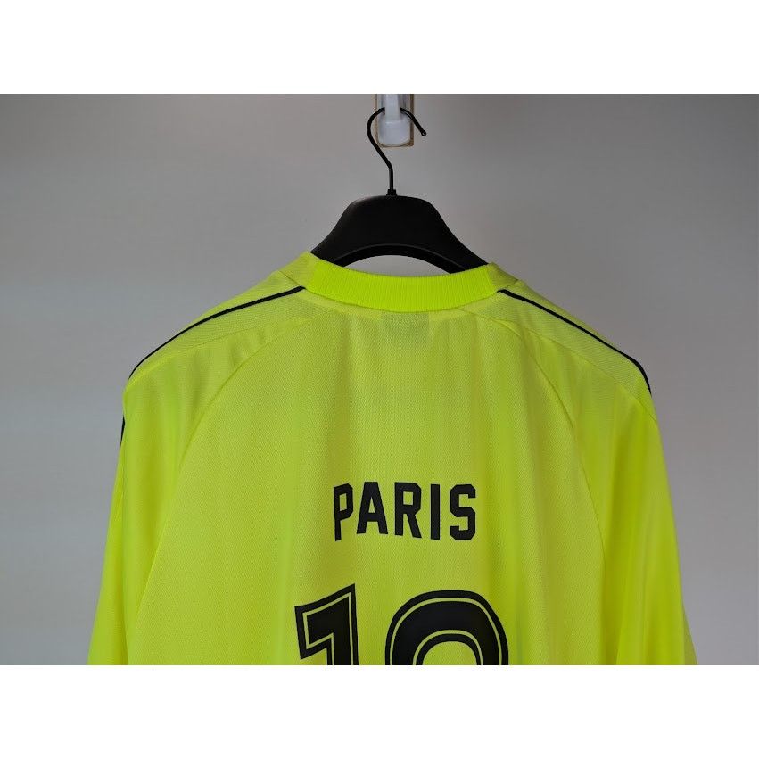 Balenciaga o1rshd1 Soccer Fluo Paris Tech Jersey T-Shirt in Fluo Yellow Size US L / EU 52-54 / 3 - 12 Thumbnail