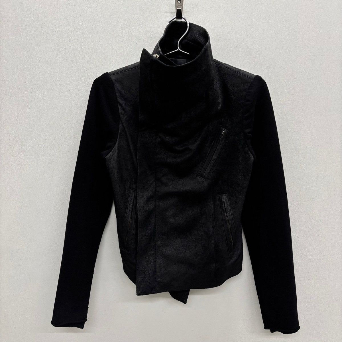 Rick Owens SS09 Rick Owens “STRUTTER” Asymmetrical Biker Jacket Size S / US 4 / IT 40 - 1 Thumbnail