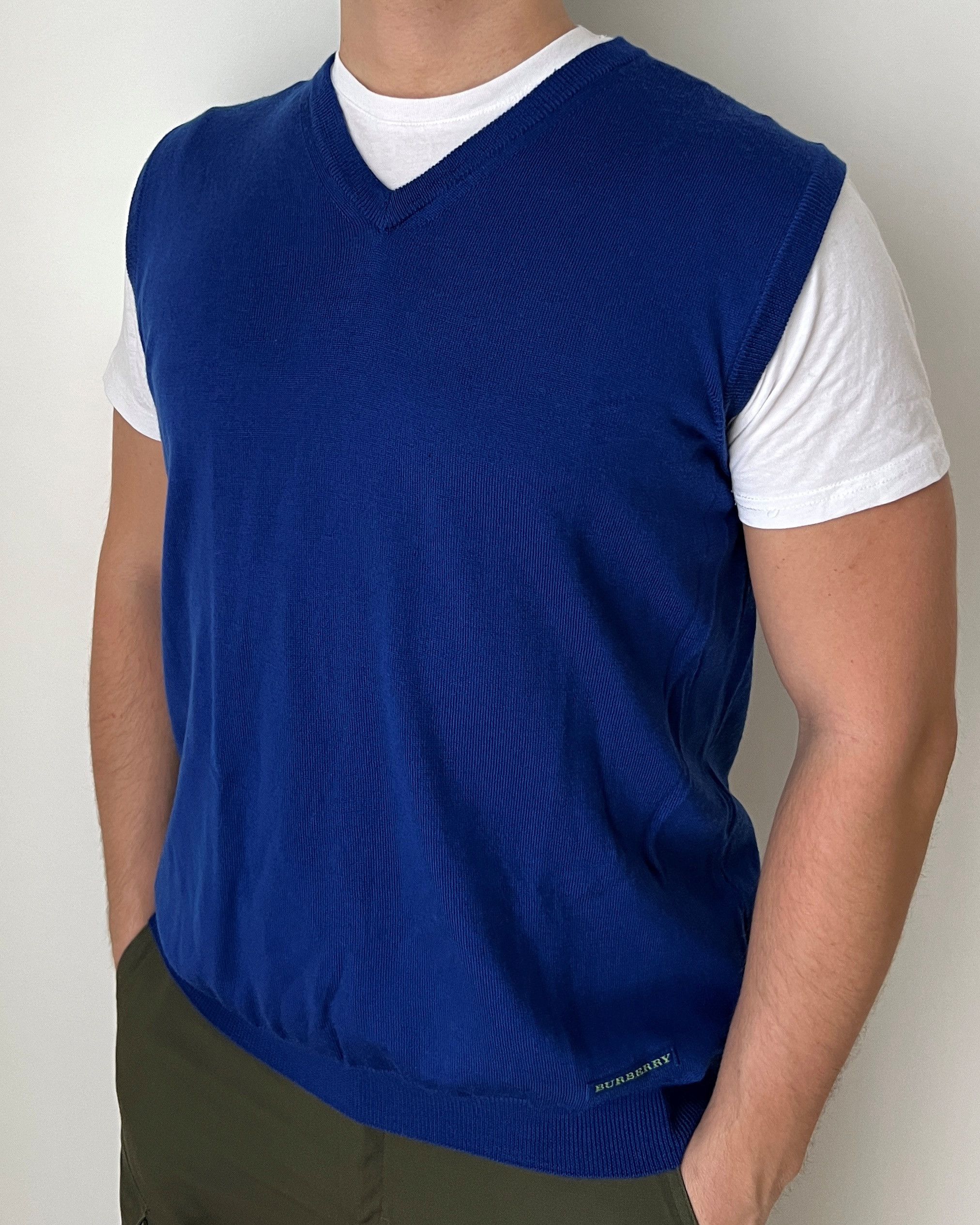 Burberry BURBERRY GOLF EXTRA FINE MERINO WOOL VEST WAISTCOAT Size US L / EU 52-54 / 3 - 2 Thumbnail